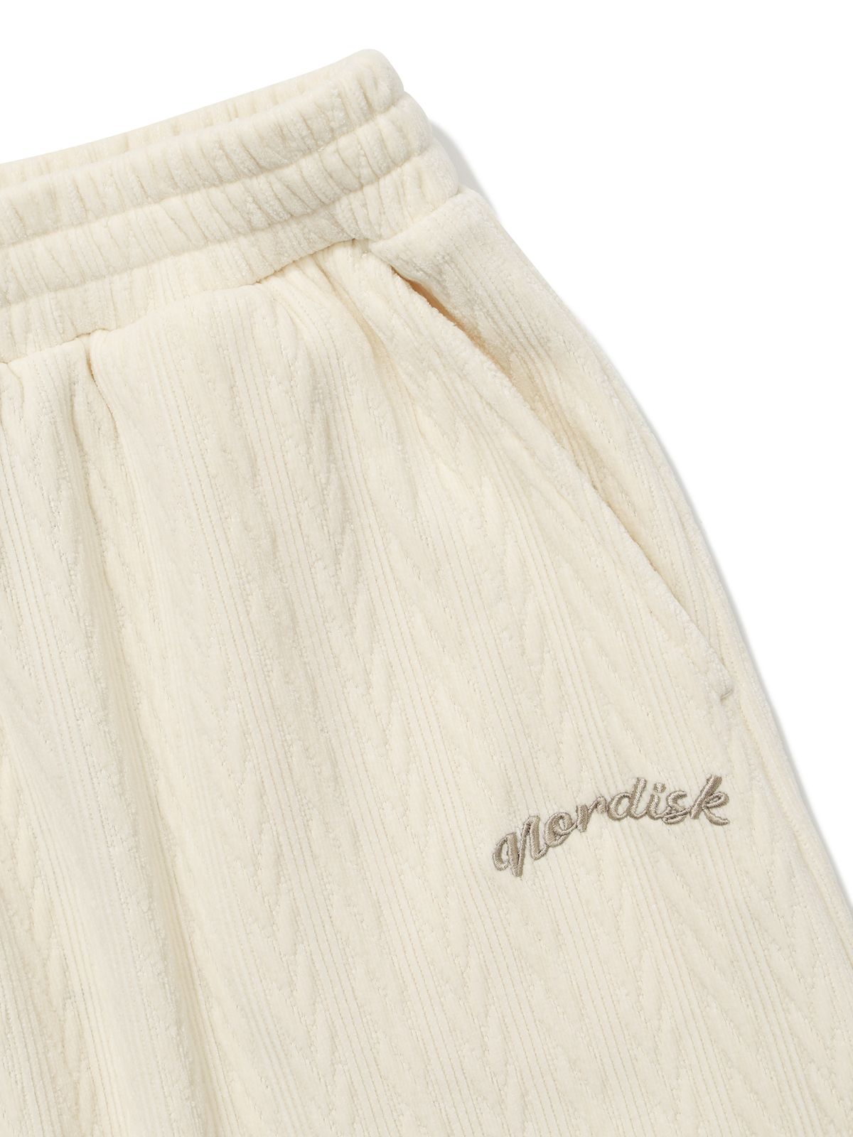 노르디스크(NORDISK) 케이블 자가드 스커트 - W_Ivory_OWW26Q03W5