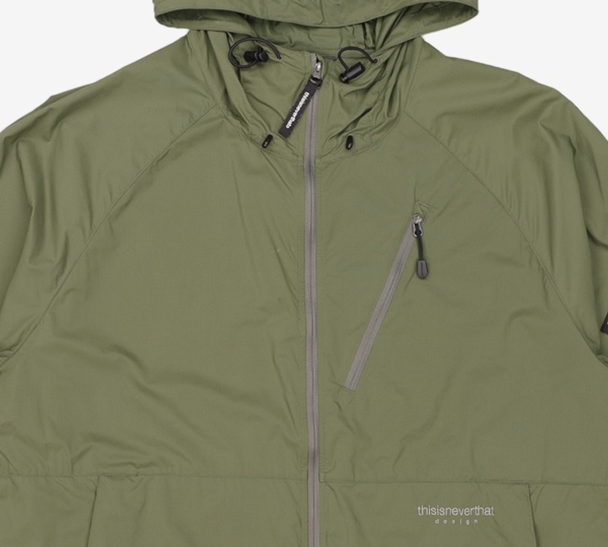 디스이즈네버댓(THISISNEVERTHAT) PERTEX® QA Windbreaker Olive Green XL