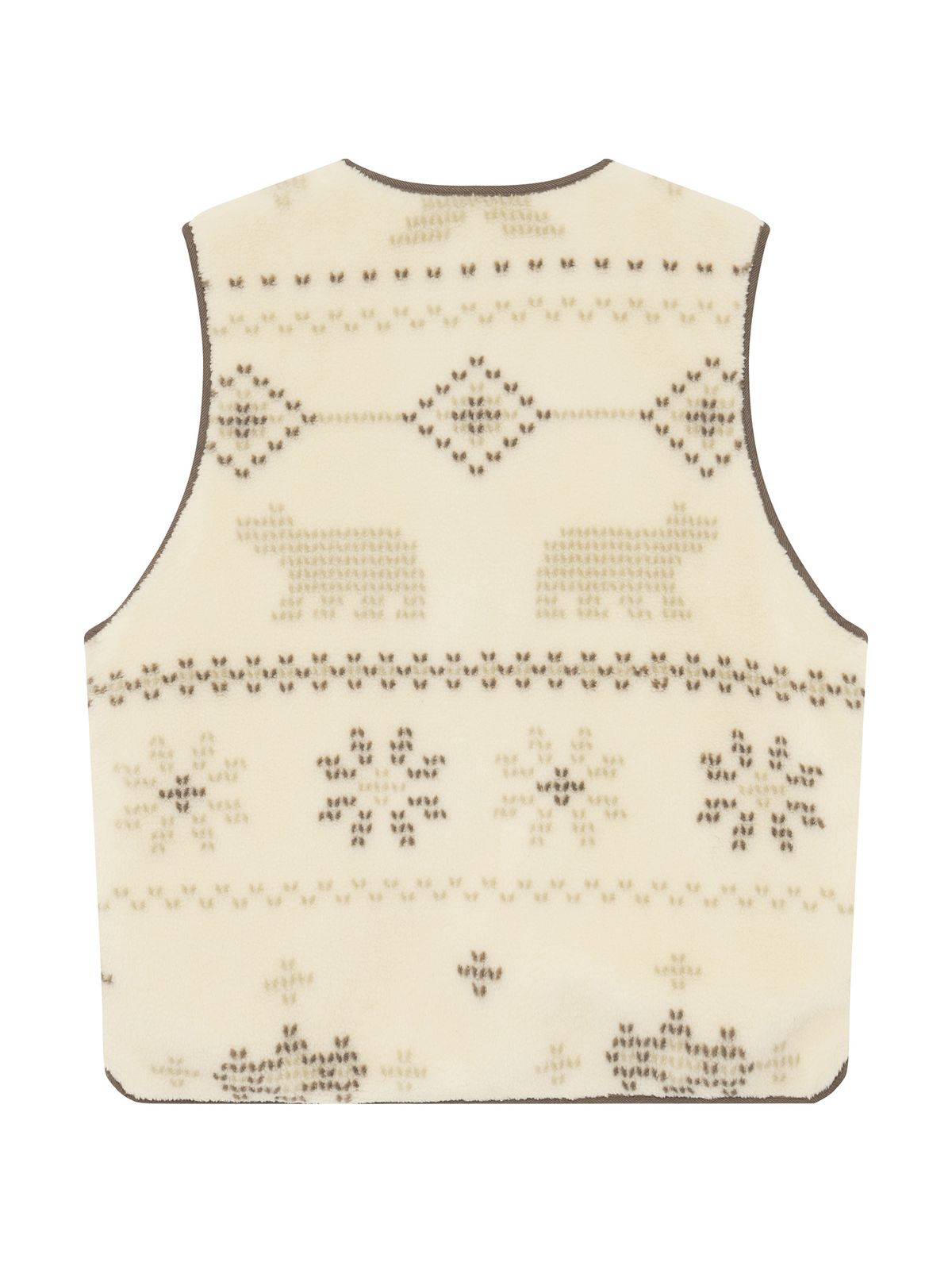 노르디스크(NORDISK) 휘게 노르딕패턴 플리스 베스트 (Reversible) - W_Beige_OWW26601E2