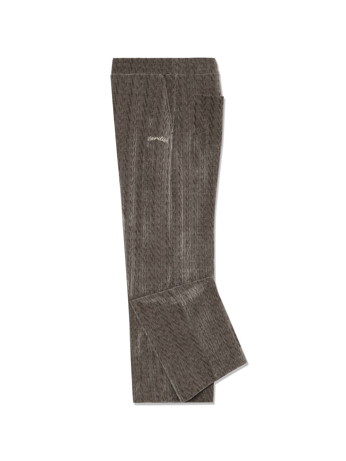 노르디스크(NORDISK) 케이블 자가드 트레이닝 스트레이트 팬츠 - W_Dark Brown_OWW26336E8