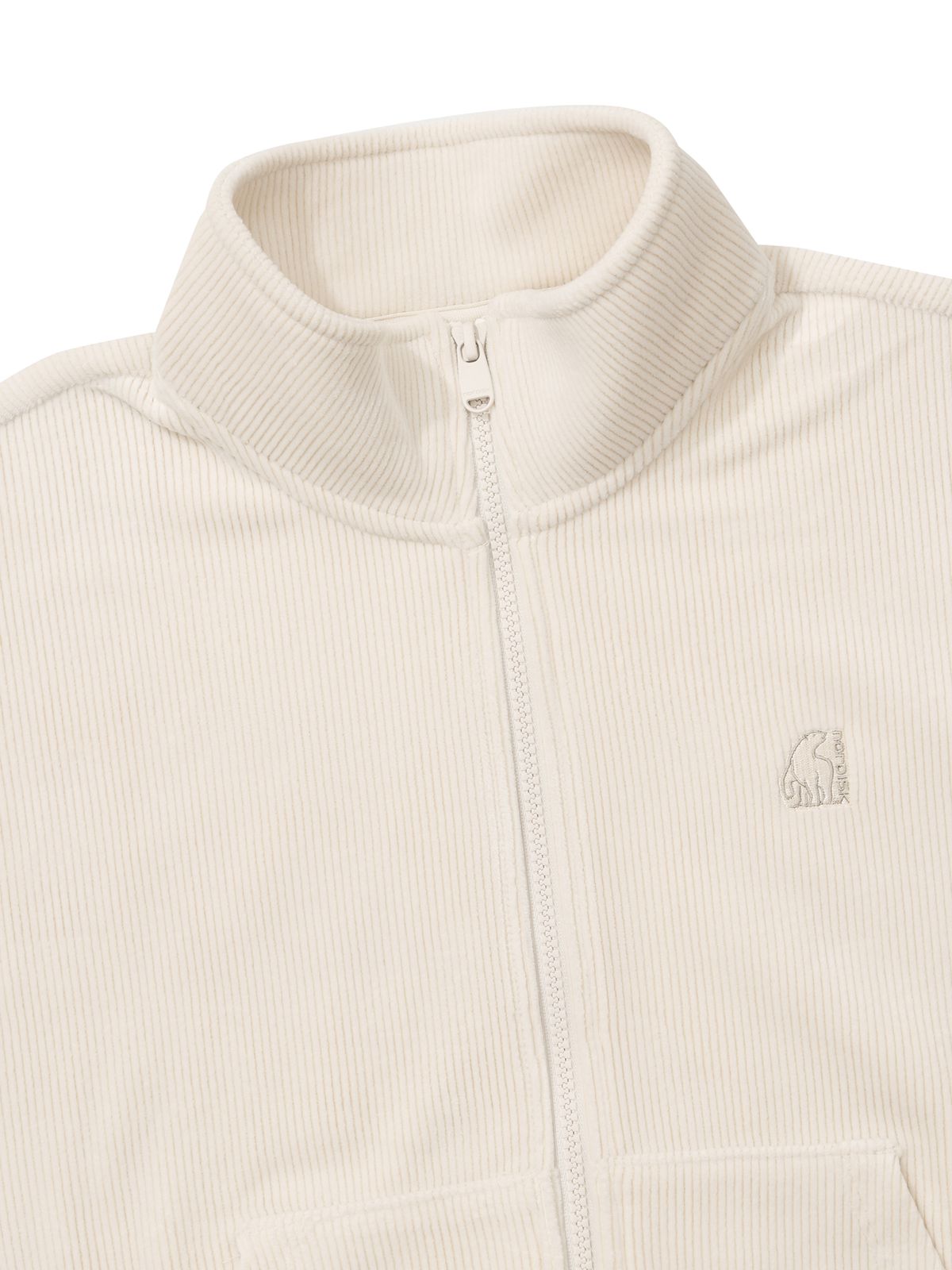 노르디스크(NORDISK) 저지 기모 코듀로이 스탠넥 집업 - W_Ivory_OWW26125W5