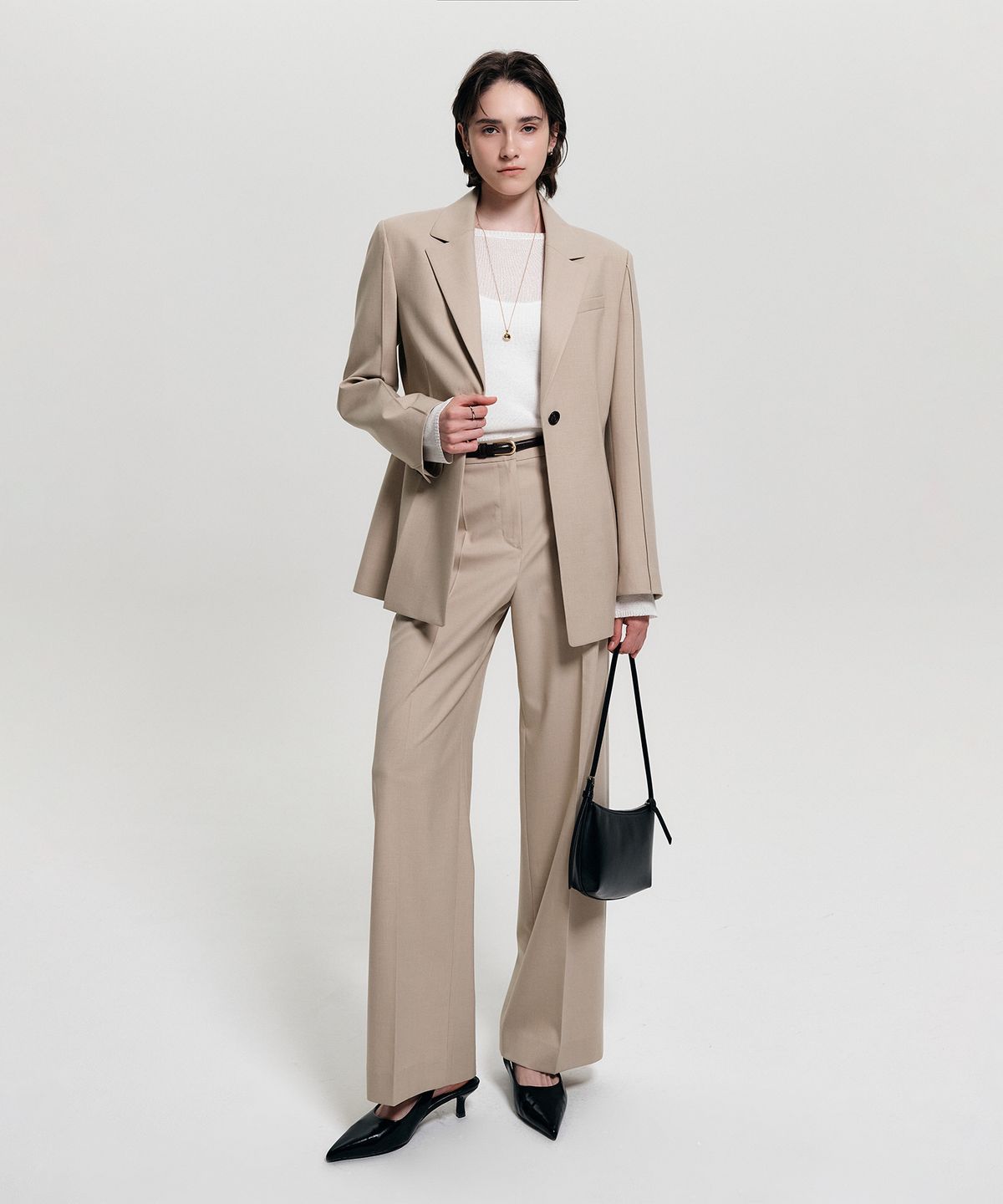 룩캐스트(LOOKAST) 키코 와이드 슬랙스 / KIKO WIDE SLACKS_2colors