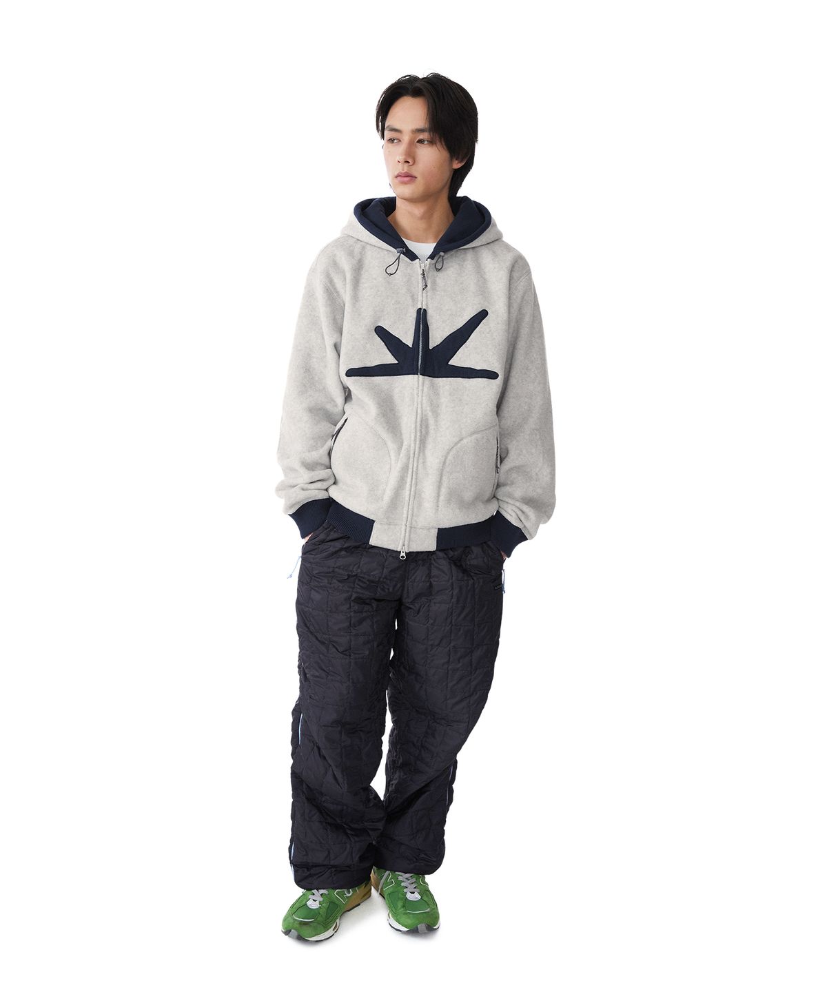 썬러브투어(SUNLOVETOUR) Daybreak Fleece Zip Up Hoodie Dark Olive