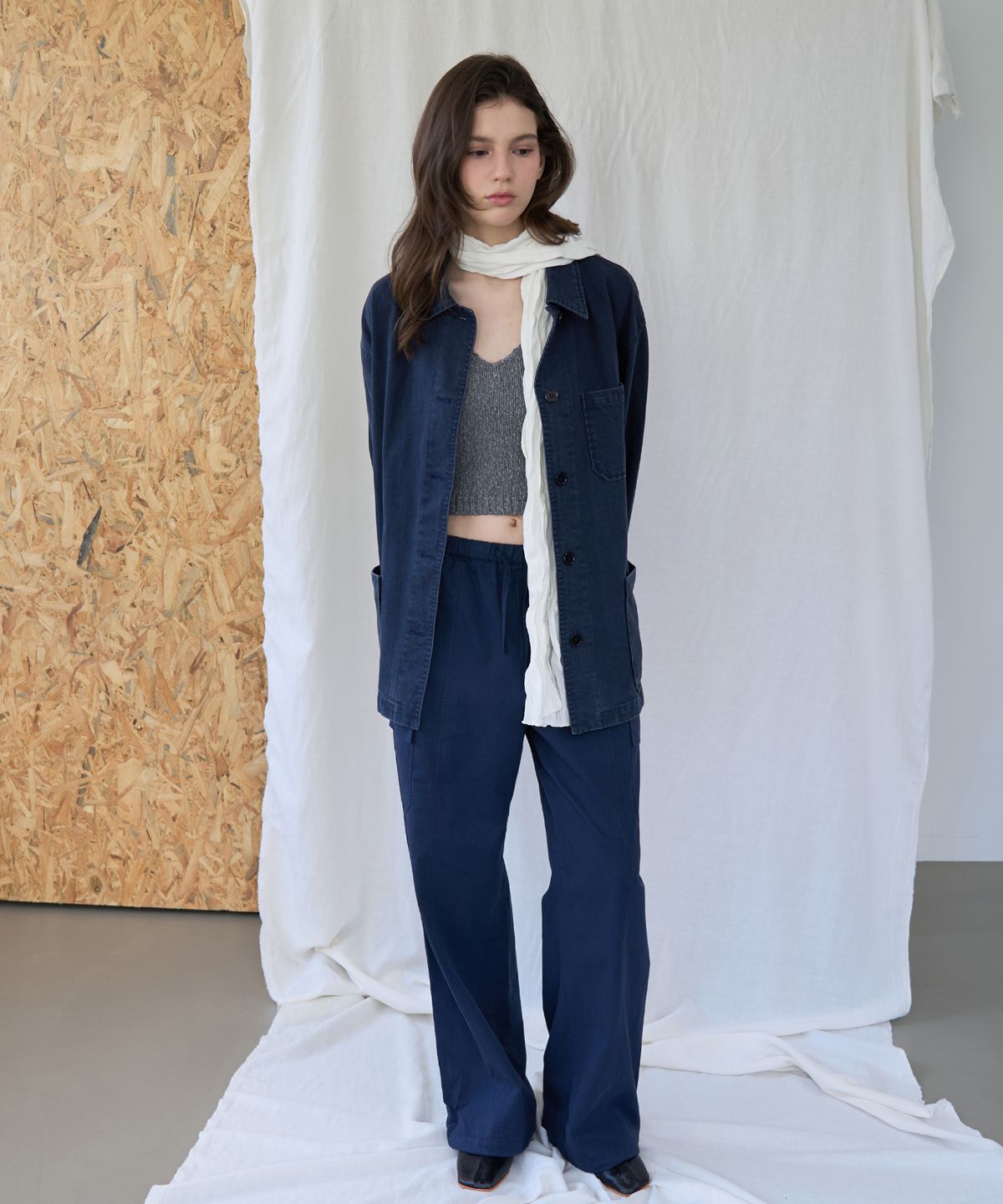 로시로우(LOSSYROW) Washed Work Jacket
