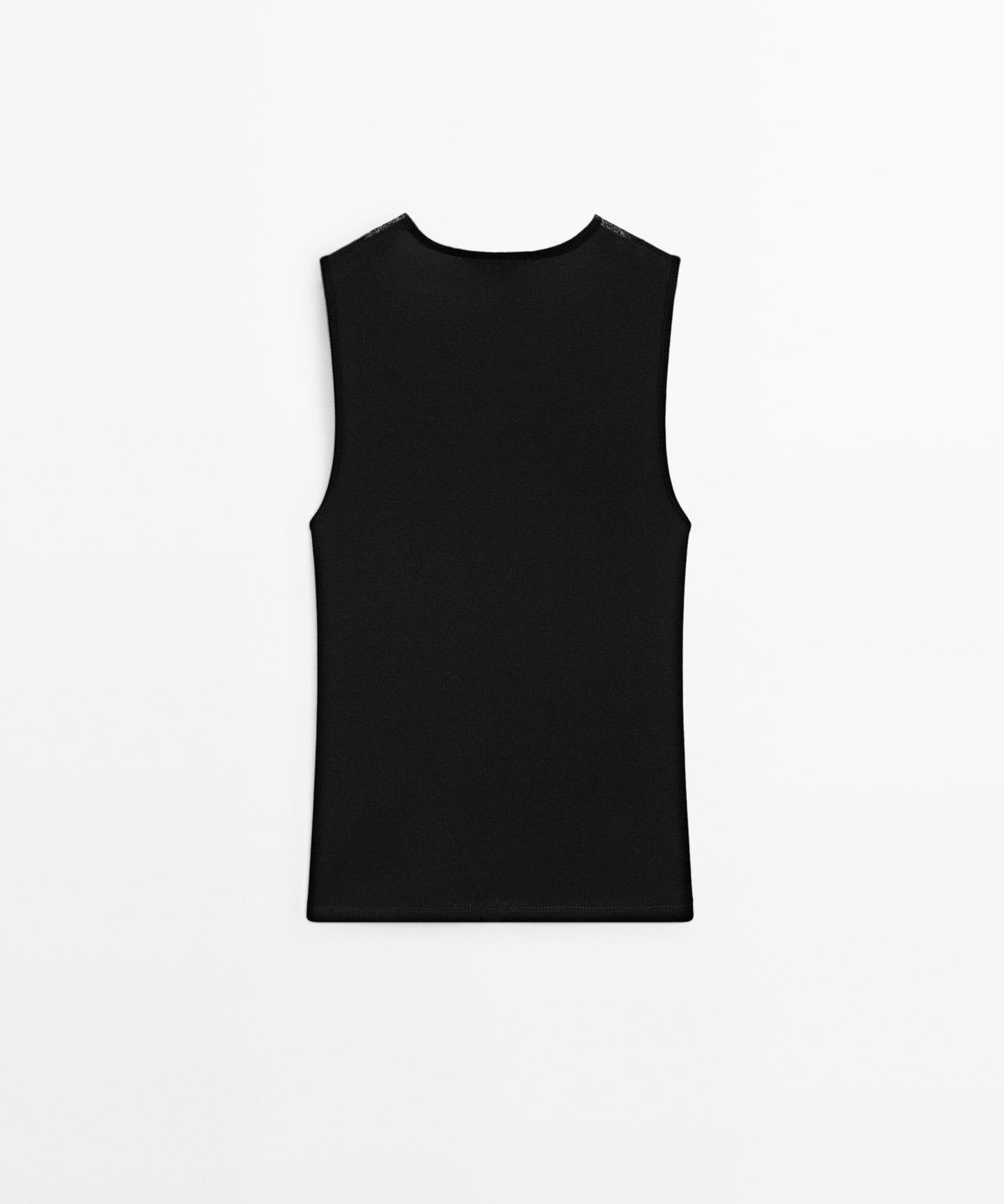 마시모두띠(MASSIMO DUTTI) 코튼·캐시미어 혼방 란제리 탑