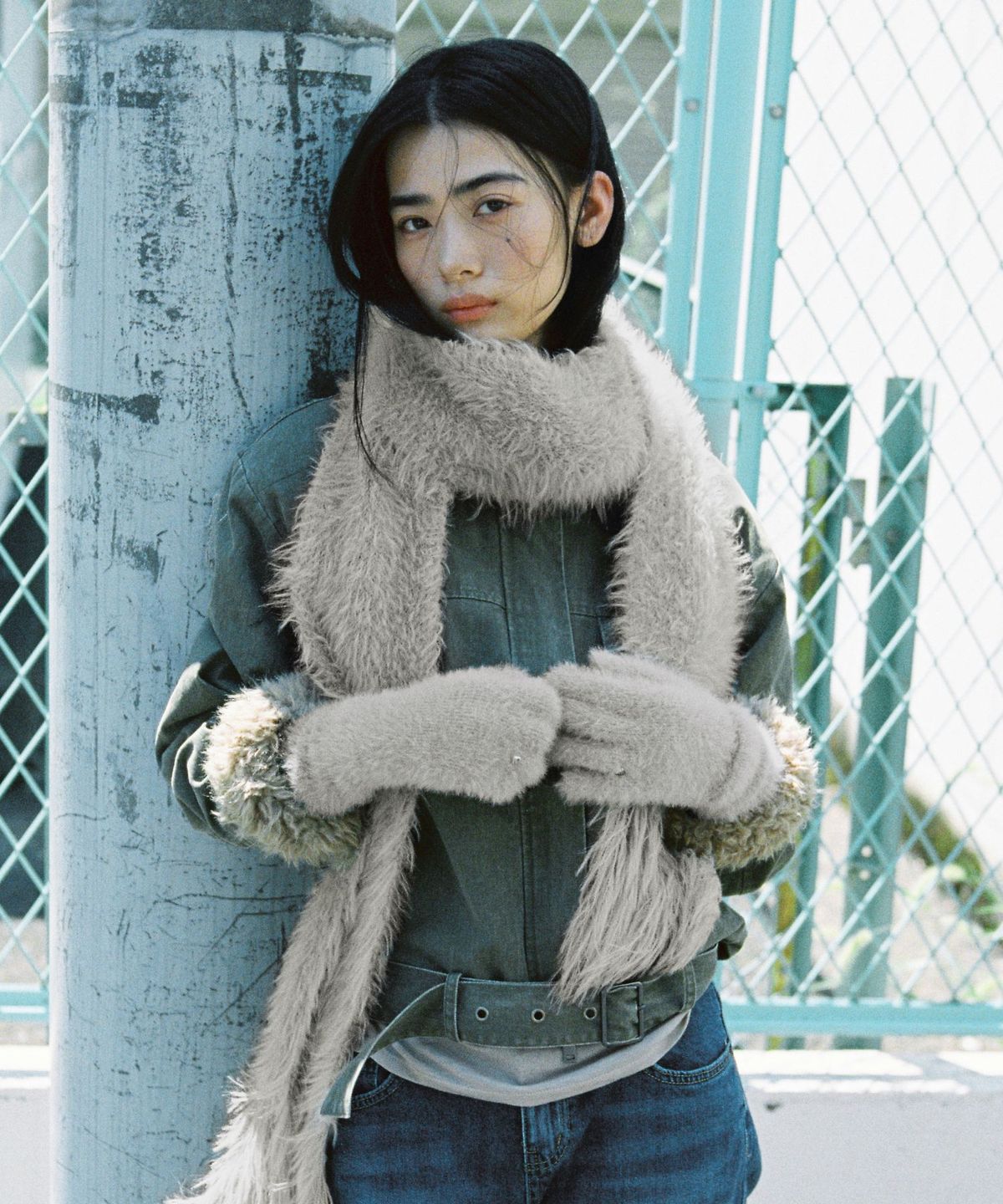 스탠드오일(STAND OIL) Misty Fur Muffler · 미스티 퍼 머플러 / 베이지