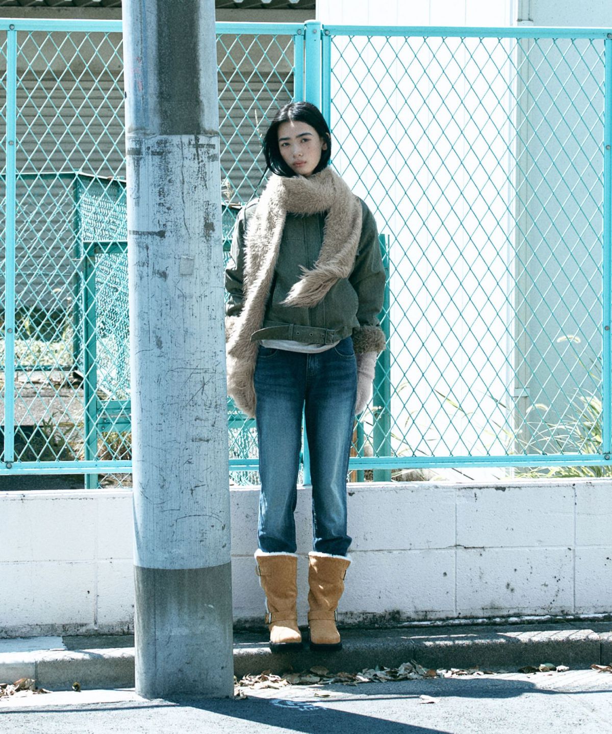 스탠드오일(STAND OIL) Misty Fur Muffler · 미스티 퍼 머플러 / 베이지