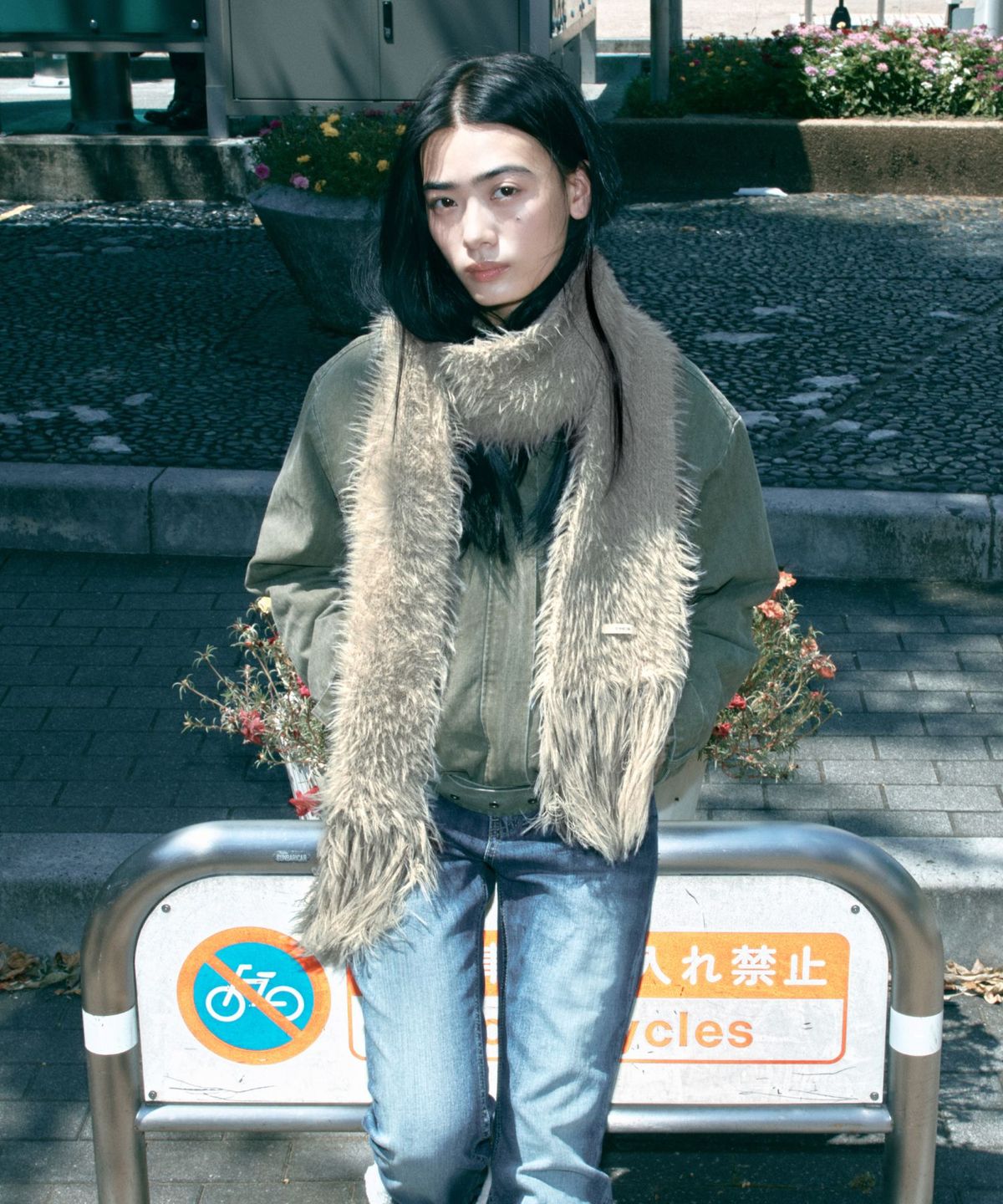 스탠드오일(STAND OIL) Misty Fur Muffler · 미스티 퍼 머플러 / 베이지