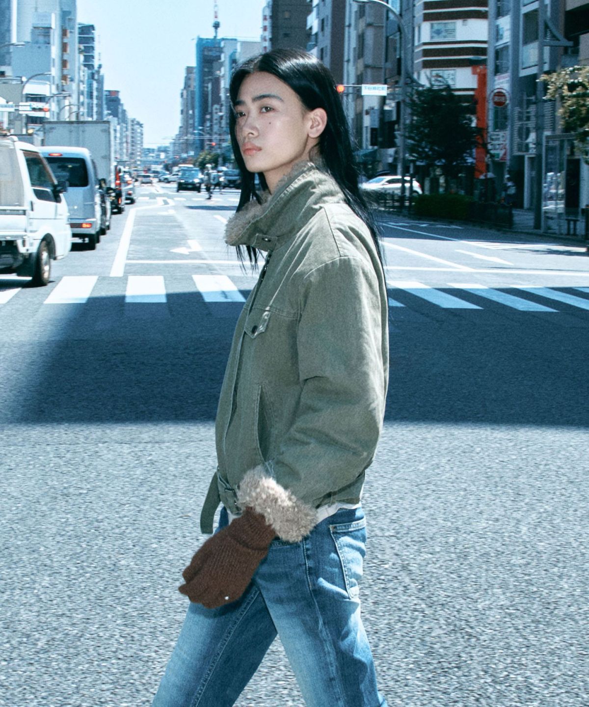 스탠드오일(STAND OIL) Heart Ring Knit Gloves · 하트링 니트 장갑 / 브라운