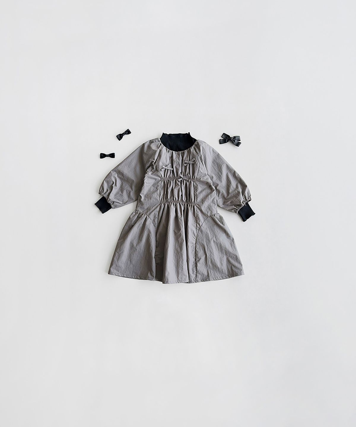 로아앤제인(ROANJANE) 메르 원피스+(골지)보타니 폴라티(블랙) SET