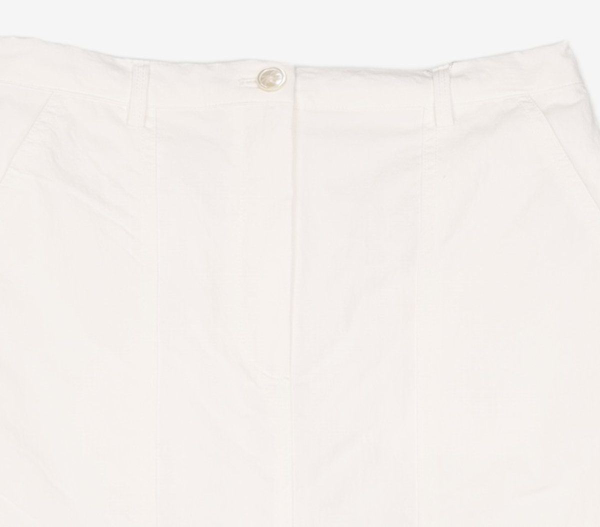 시야쥬(SIYAZU) SIST9035 나일론 반밴딩 스커트_Off-white M
