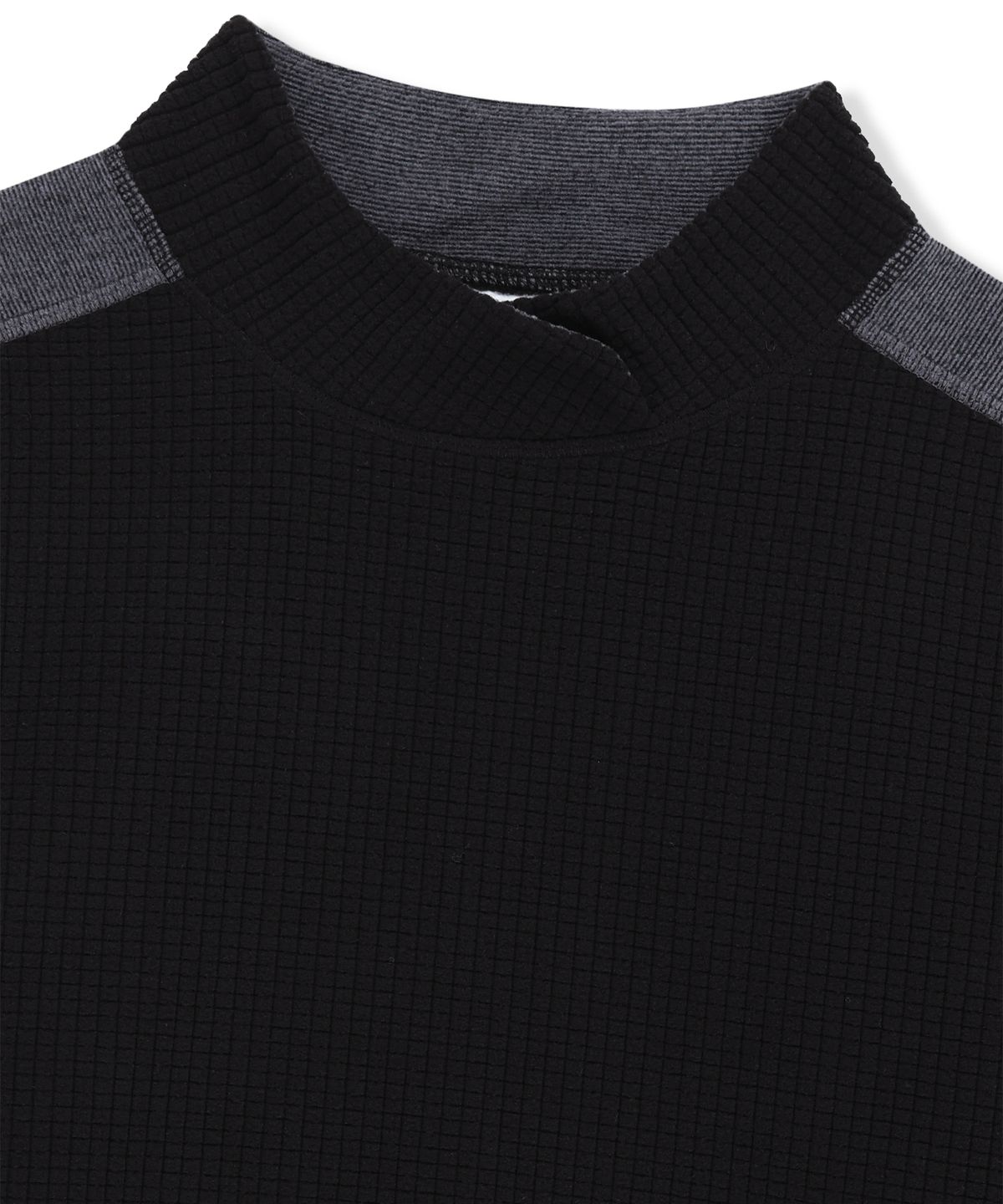 썬러브투어(SUNLOVETOUR) Grid Fleece Pullover Black