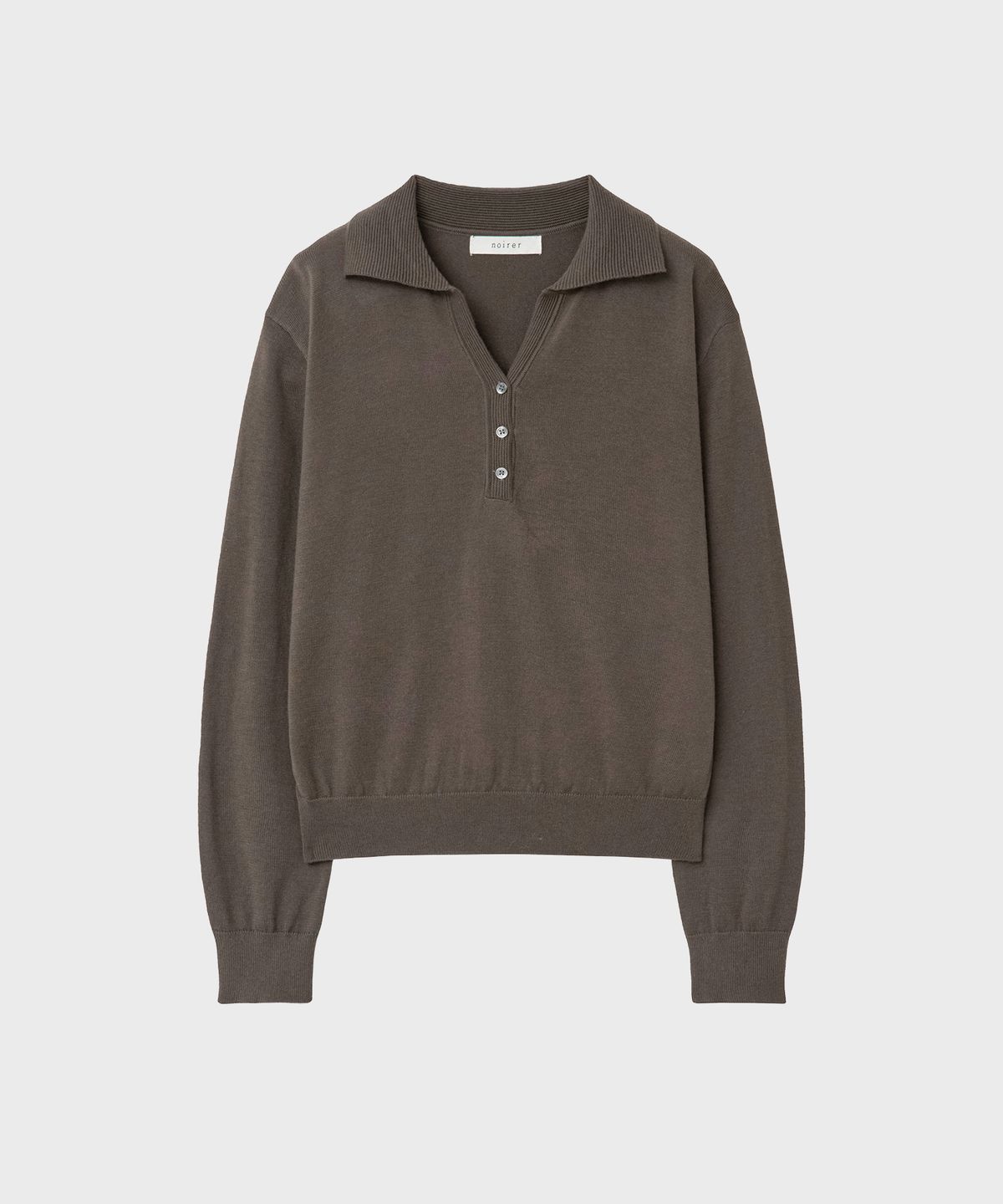 노이어 포 우먼(NOIRER FOR WOMAN) 울 카라 폴로 니트 (2 color)