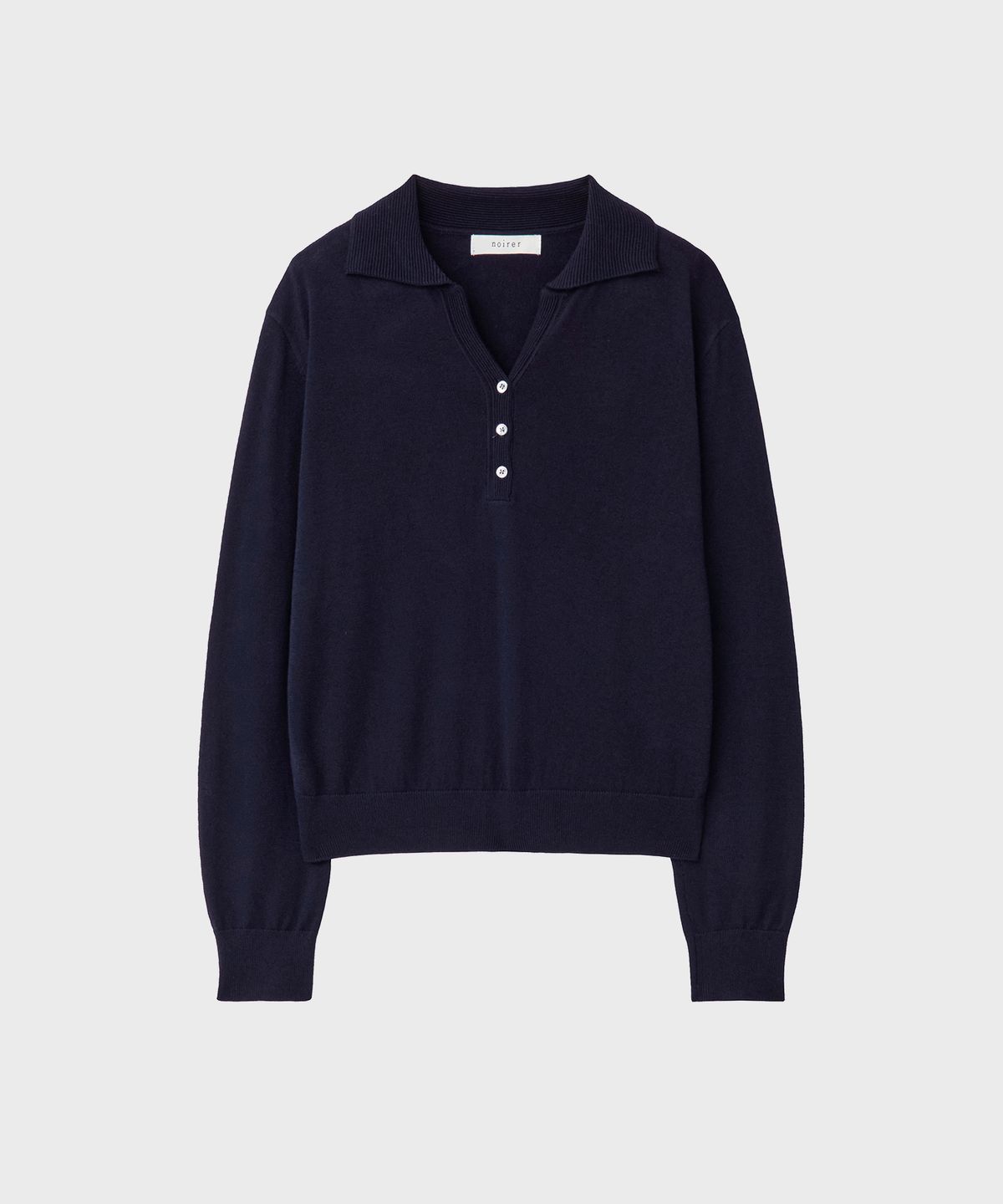 노이어 포 우먼(NOIRER FOR WOMAN) 울 카라 폴로 니트 (2 color)