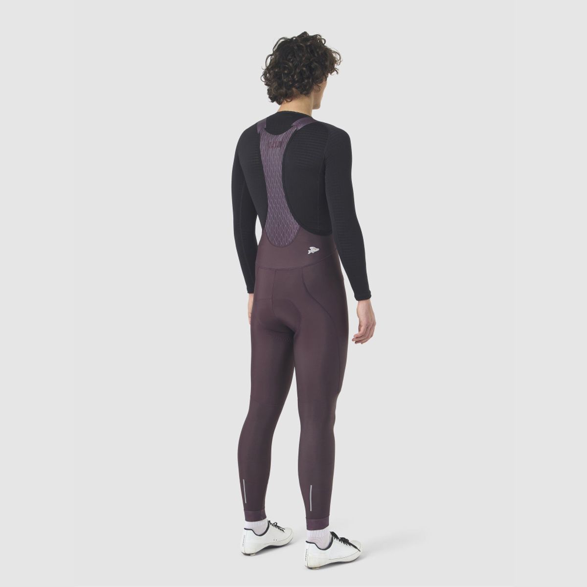 카페 드 사이클리스트(CAFE DU CYCLISTE) 마리 클래식 기모 빕 타이즈 레드 모스 남성