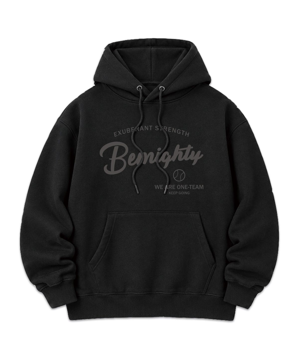 비마이티(BEMIGHTY) 원팀 레터링 오버핏 후드티셔츠