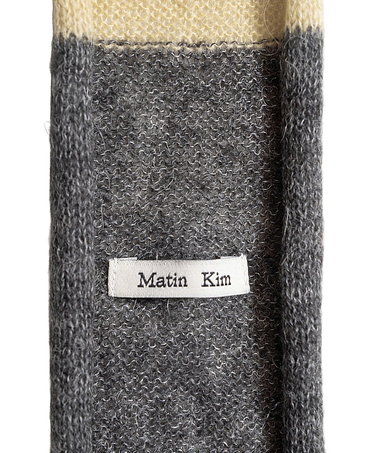마뗑킴(MATIN KIM) MULTI STRIPE ALPACA BLENDED MUFFLER IN LIME