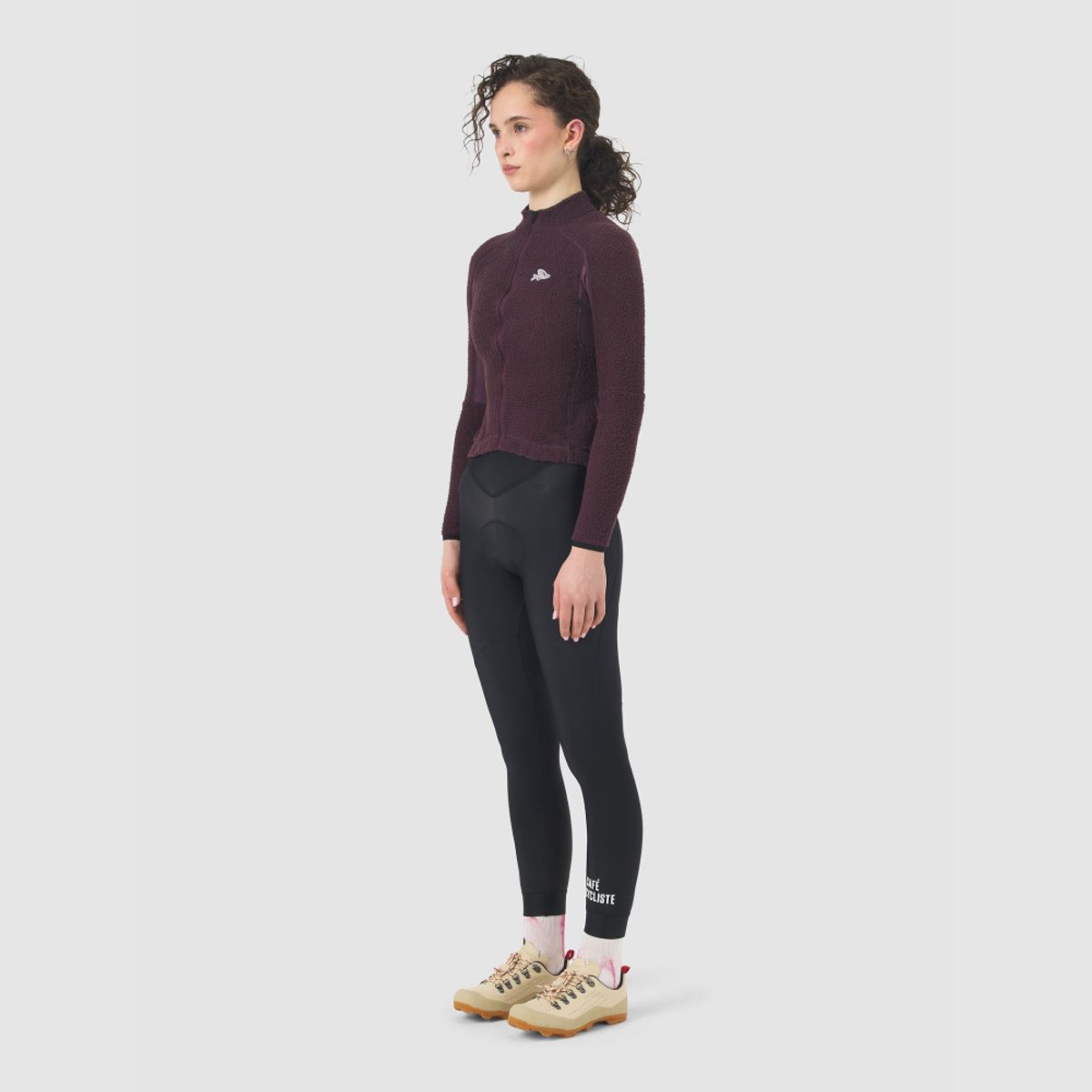카페 드 사이클리스트(CAFE DU CYCLISTE) 이바나 아웃랜드 긴팔 져지 레드 모스 여성