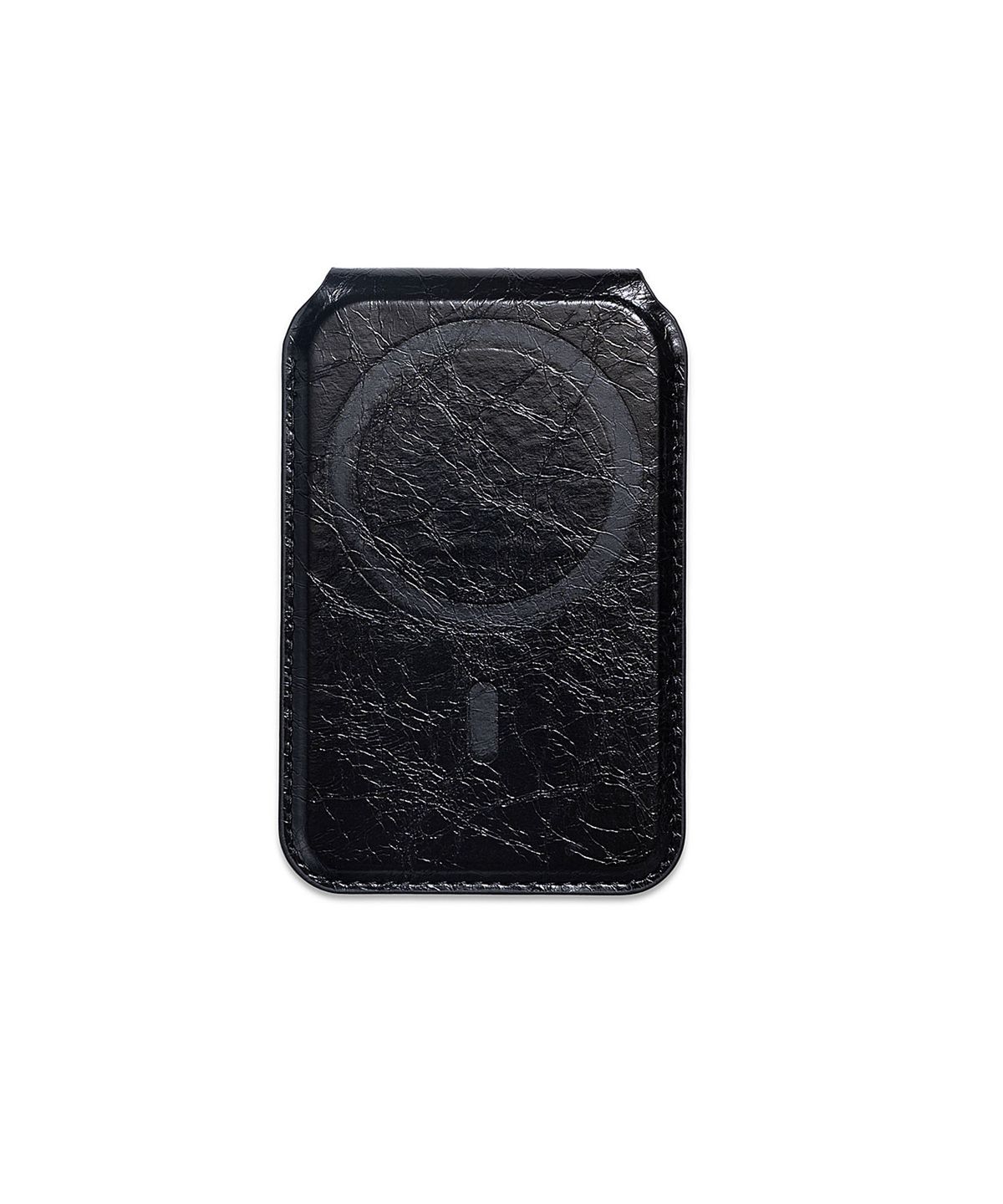 마뗑킴(MATIN KIM) MATIN MAGNETIC FLIP CARD WALLET IN BLACK