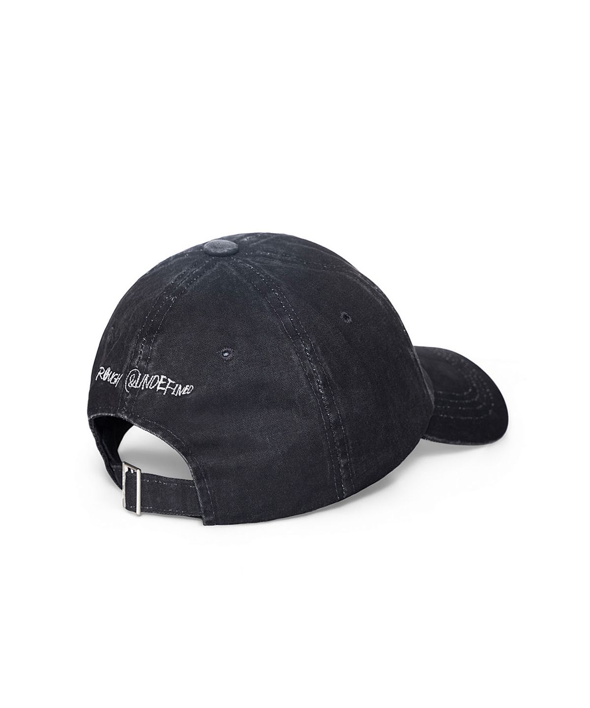 마뗑킴(MATIN KIM) VINTAGE WASHED GRAFFITI BALL CAP IN BLACK