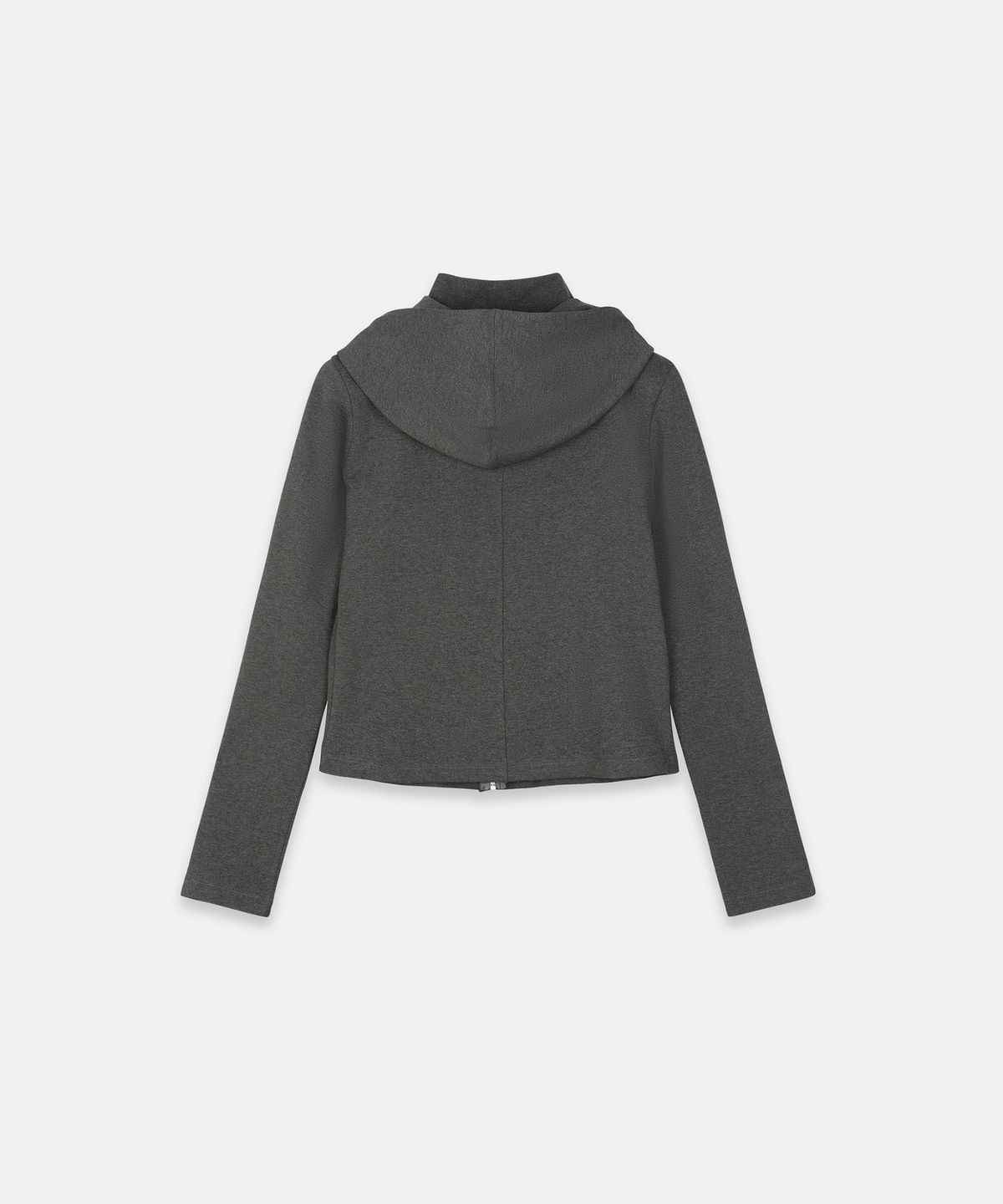 나체(NACHE) DETACHABLE HOODIE ZIP-UP MELANGE CHARCOAL