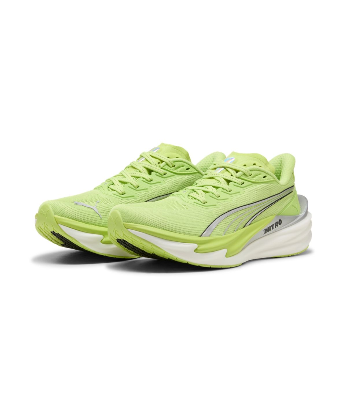 푸마(PUMA) 디비에이트 나이트로 4 우먼스 - 써니 라임:푸마 실버 / 312124-35