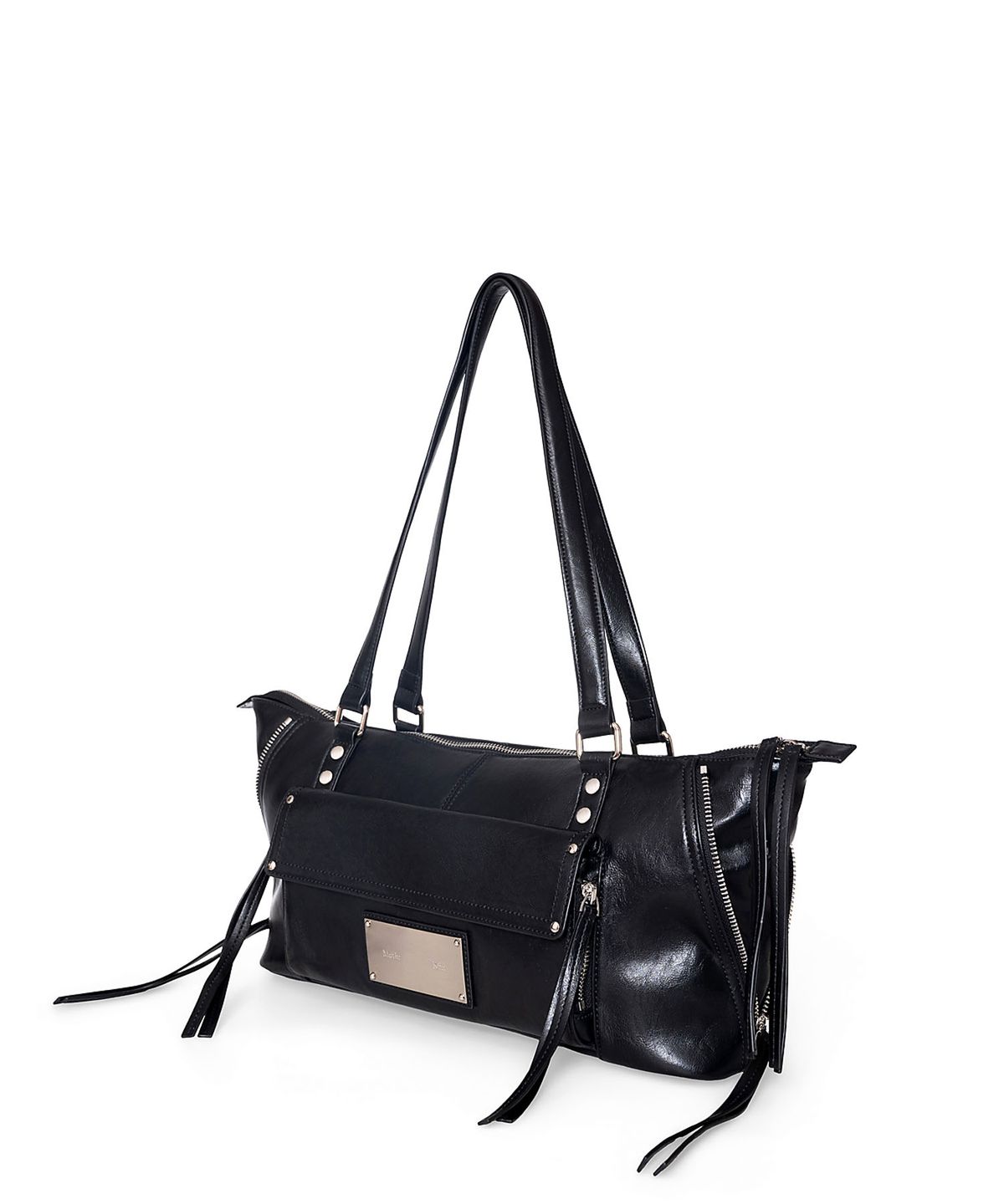 마뗑킴(MATIN KIM) FLAP POCKET SHOULDER BAG IN BLACK