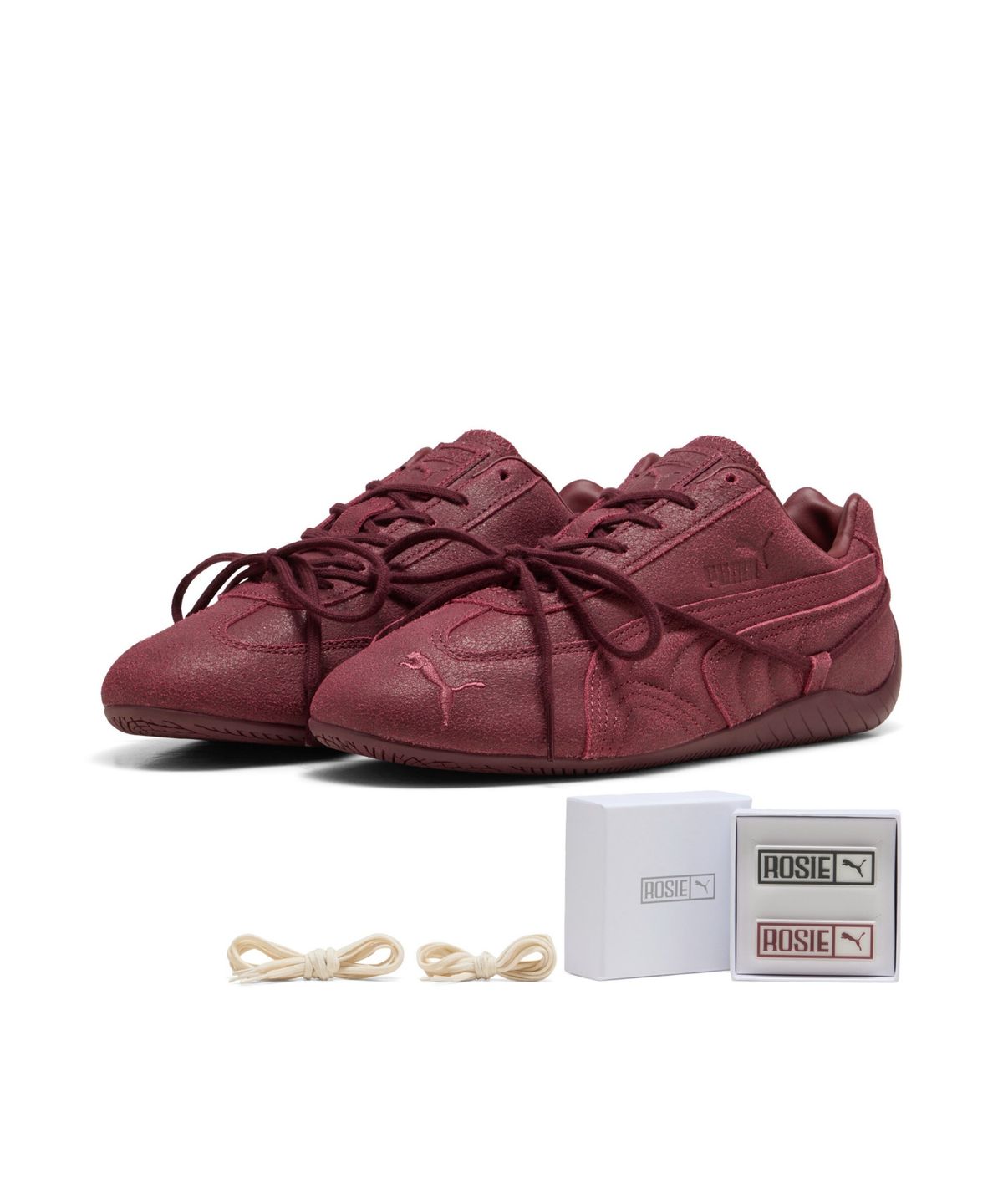 푸마(PUMA) [로제 컬래버] 스피드캣 빈티지 - 버건디:알파인 스노우 / 410911-01