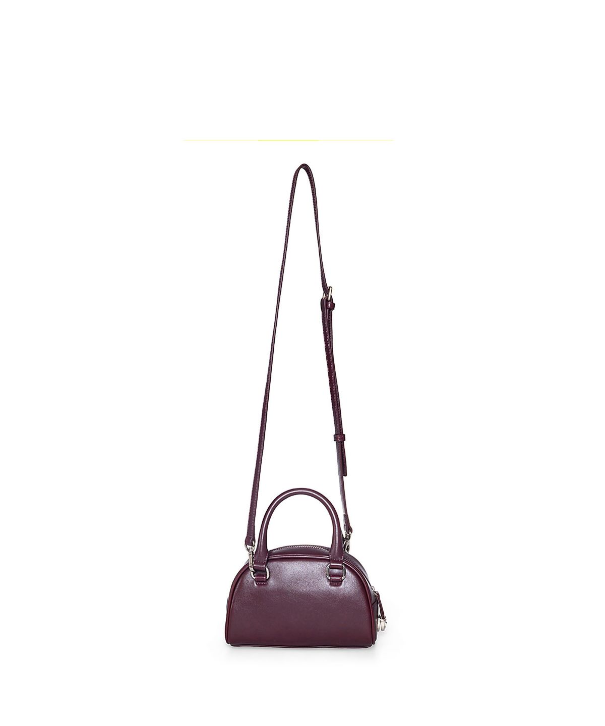 마뗑킴(MATIN KIM) HALFMOON BABY BOWLING BAG IN WINE