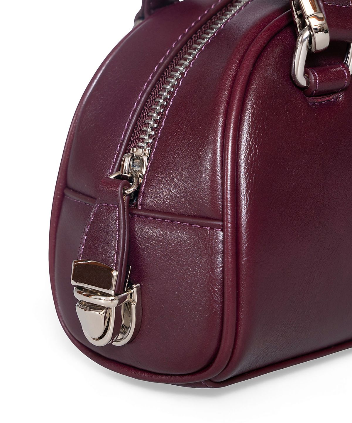 마뗑킴(MATIN KIM) HALFMOON BABY BOWLING BAG IN WINE