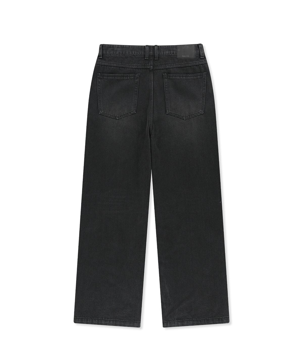 마뗑킴(MATIN KIM) PAINT SPLATTER DENIM PANTS FOR MEN IN BLACK