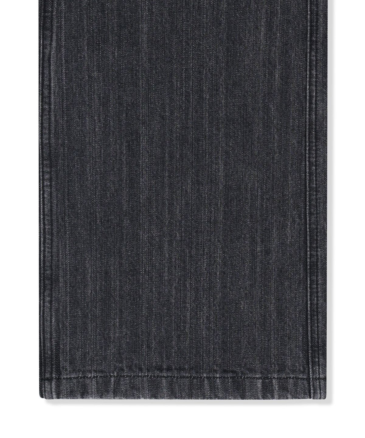 마뗑킴(MATIN KIM) APRON LAYERED DENIM PANTS IN BLACK