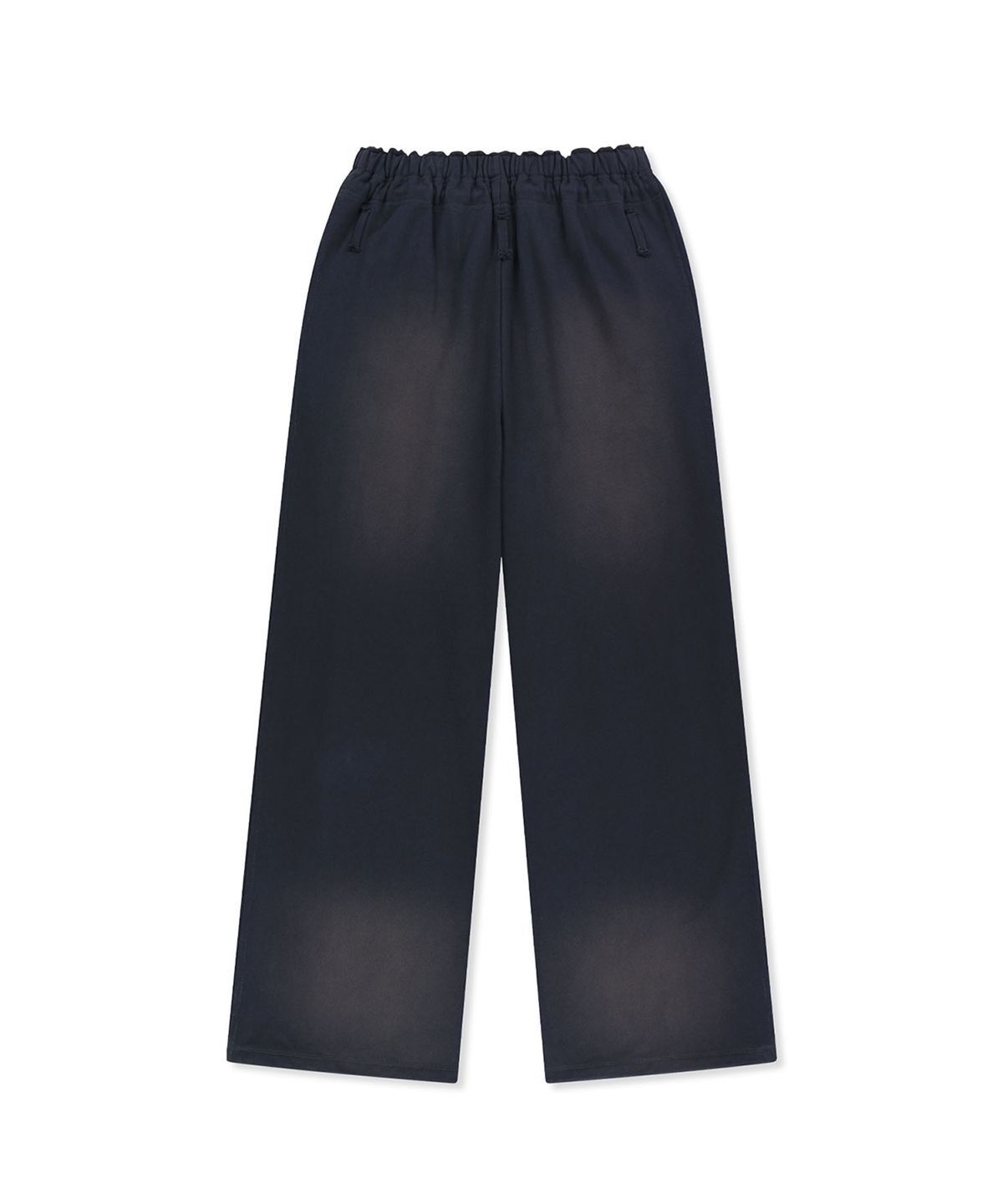마뗑킴(MATIN KIM) SNAP TUCK WASHED SWEATPANTS IN NAVY