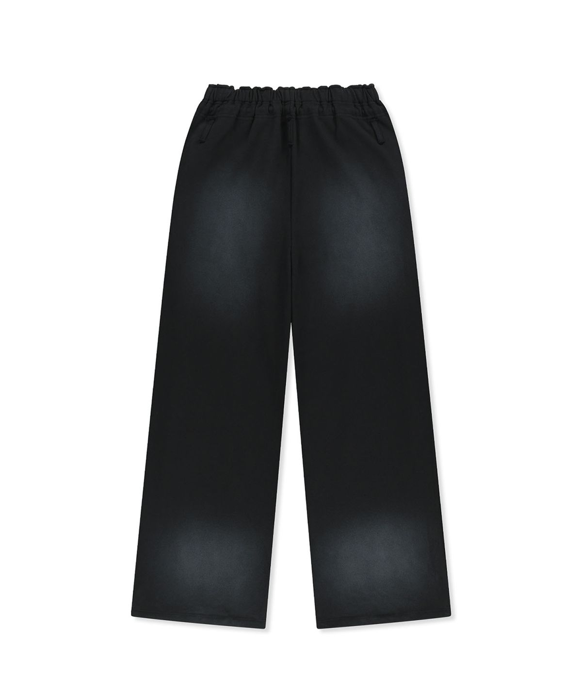 마뗑킴(MATIN KIM) SNAP TUCK WASHED SWEATPANTS IN BLACK