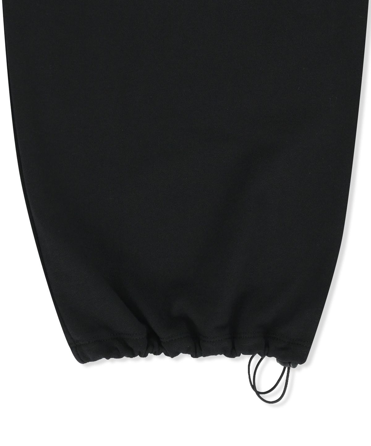 마뗑킴(MATIN KIM) SNAP TUCK WASHED SWEATPANTS IN BLACK