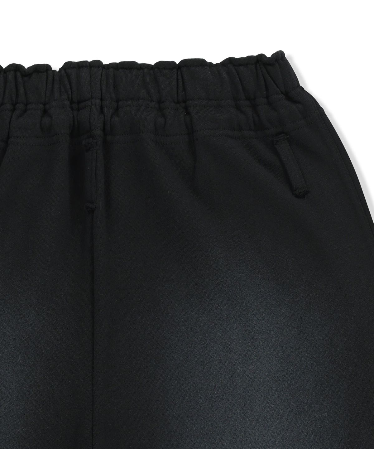 마뗑킴(MATIN KIM) SNAP TUCK WASHED SWEATPANTS IN BLACK