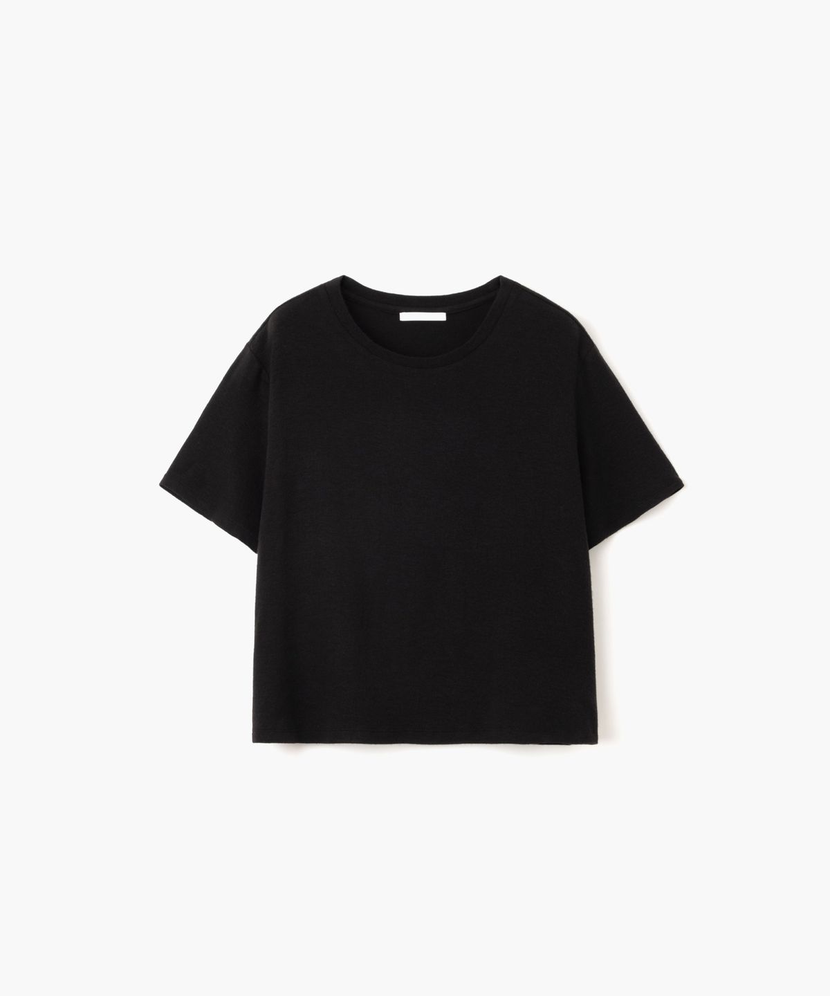 이어닝(YEARNING) SOFT WOOL BLEND T-SHIRT, BLACK