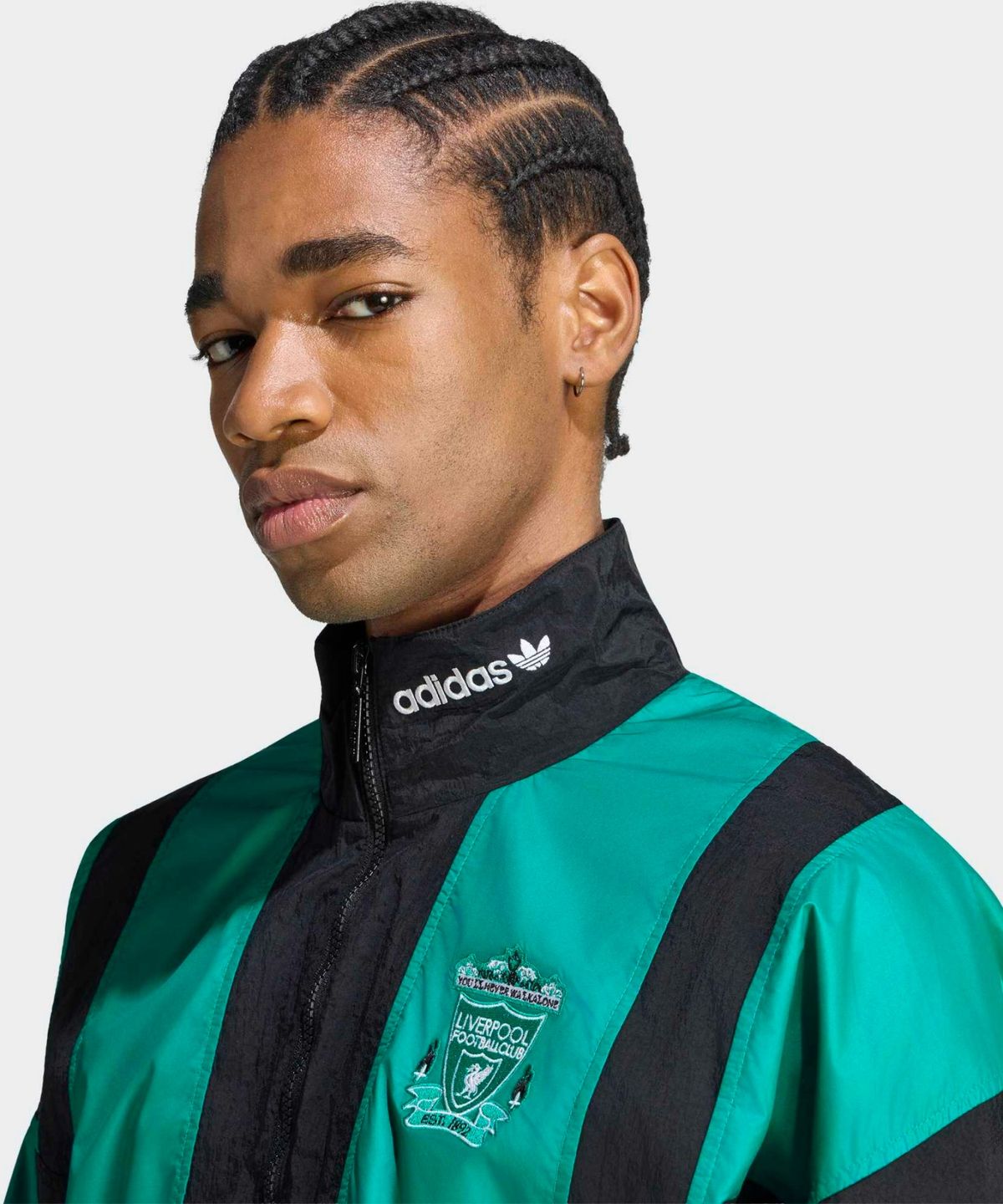 아디다스(ADIDAS) 리버풀 FC EQT 트랙 탑 - 블랙:그린 / KG2910