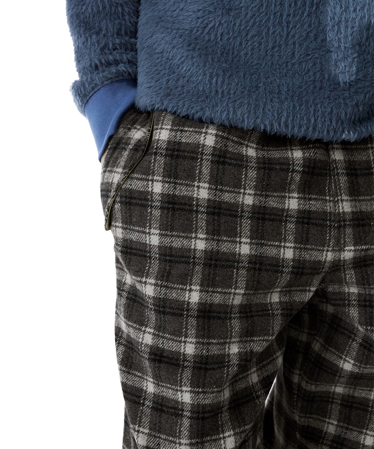 썬러브투어(SUNLOVETOUR) Plaid Swing Pants Black