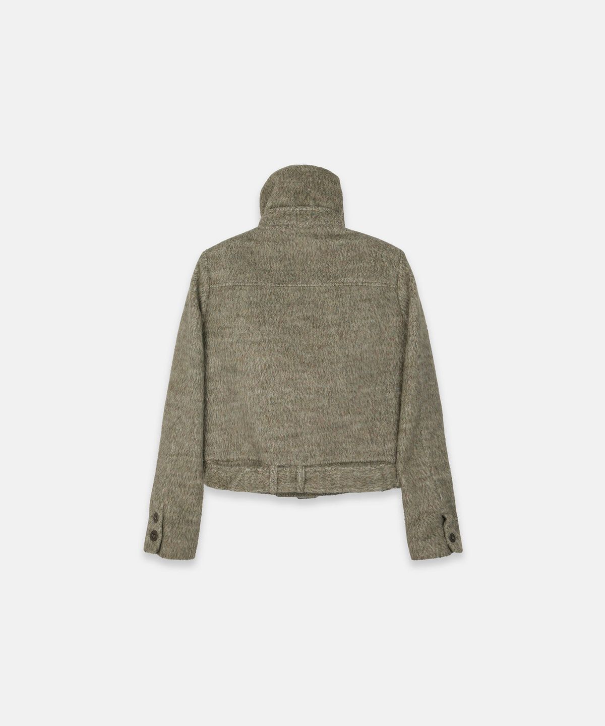 나체(NACHE) HAIRY WOOL DOUBLE JACKET GREEN