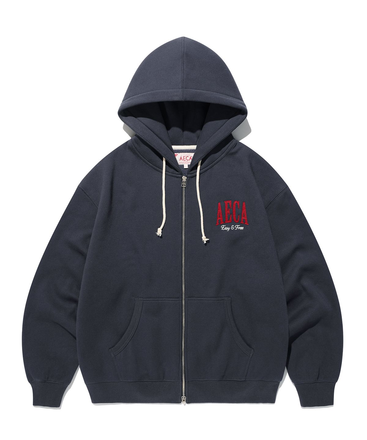 에이카화이트(AECA) [기모] AECA ARCH FELT BRUSHED ZIP UP HOODIE (4color)