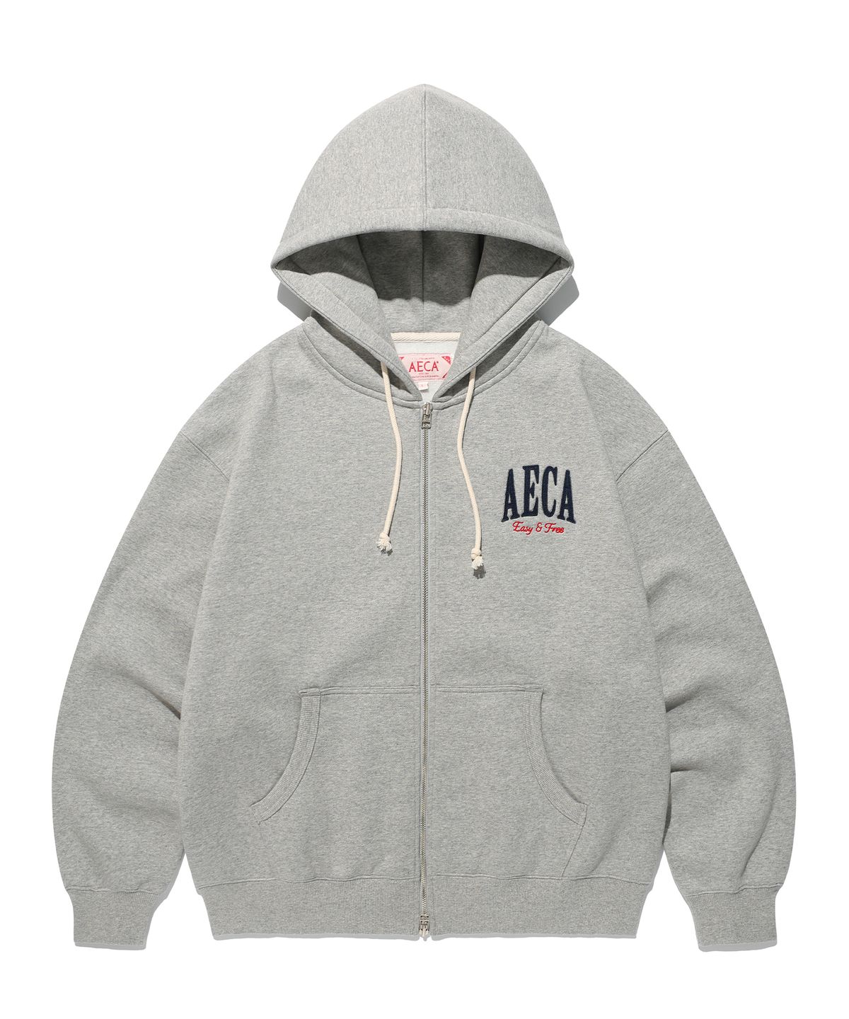에이카화이트(AECA) [기모] AECA ARCH FELT BRUSHED ZIP UP HOODIE (4color)