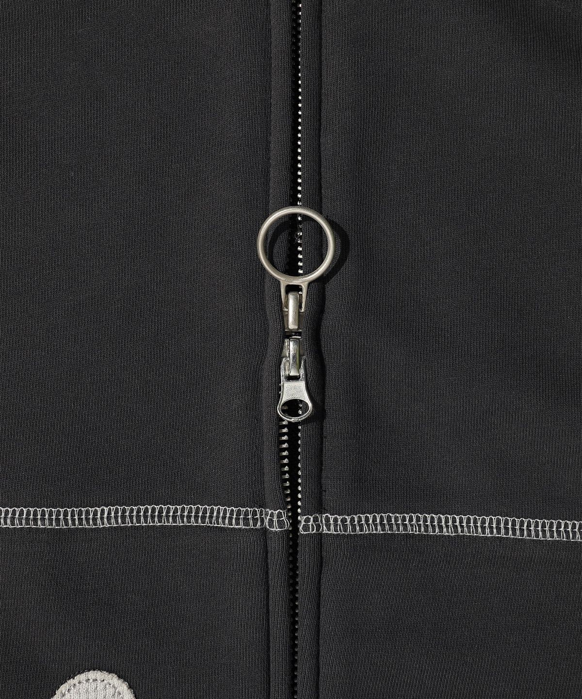 에이카화이트(AECA) AECA WAFFLE PATCH ZIP UP HOODIE (2color)
