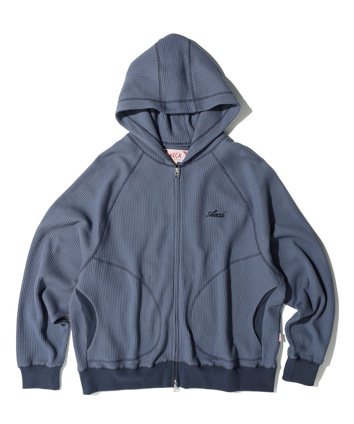 에이카화이트(AECA) AECA LINED WAFFLE ZIP UP HOODIE (2color)