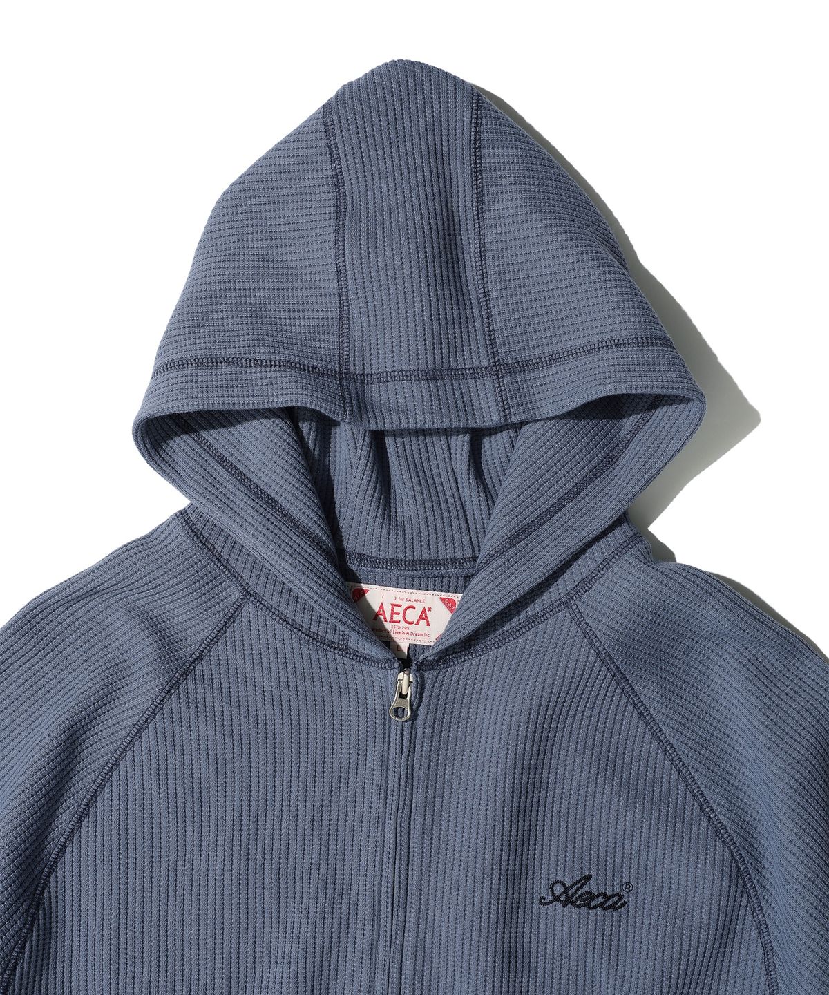 에이카화이트(AECA) AECA LINED WAFFLE ZIP UP HOODIE (2color)