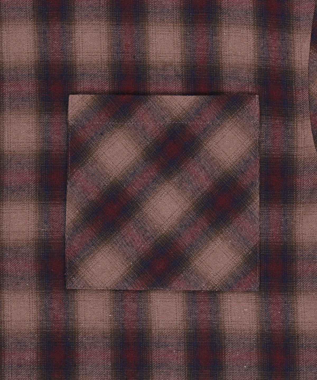 마뗑킴(MATIN KIM) PAINT EFFECT FLANNEL CHECK SHIRT IN INDIAN PINK