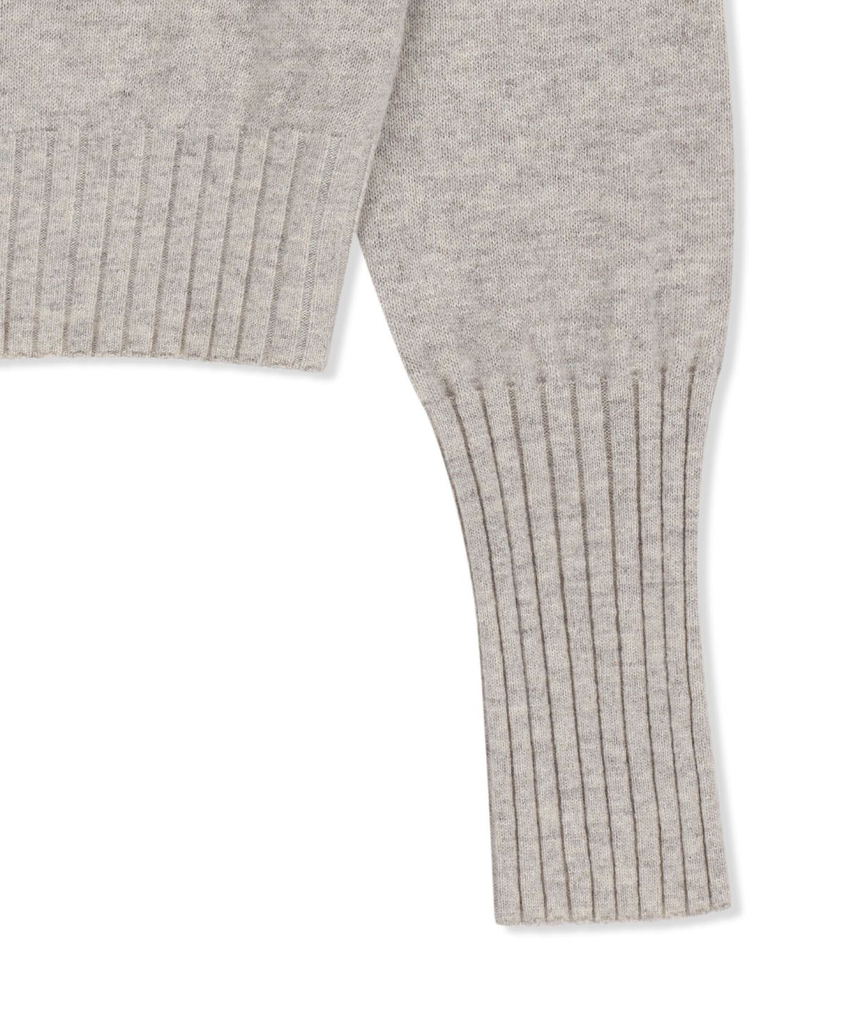마뗑킴(MATIN KIM) BOAT NECK VOLUME SLEEVE KNIT PULLOVER IN LIGHT BEIGE