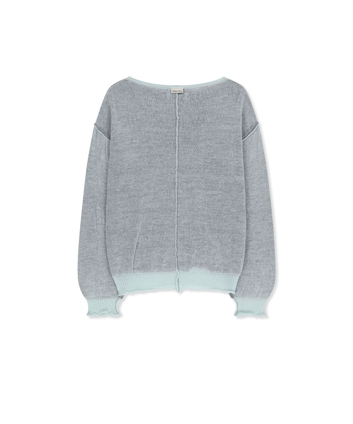 마뗑킴(MATIN KIM) MATIN DUAL TONE KNIT PULLOVER IN MINT