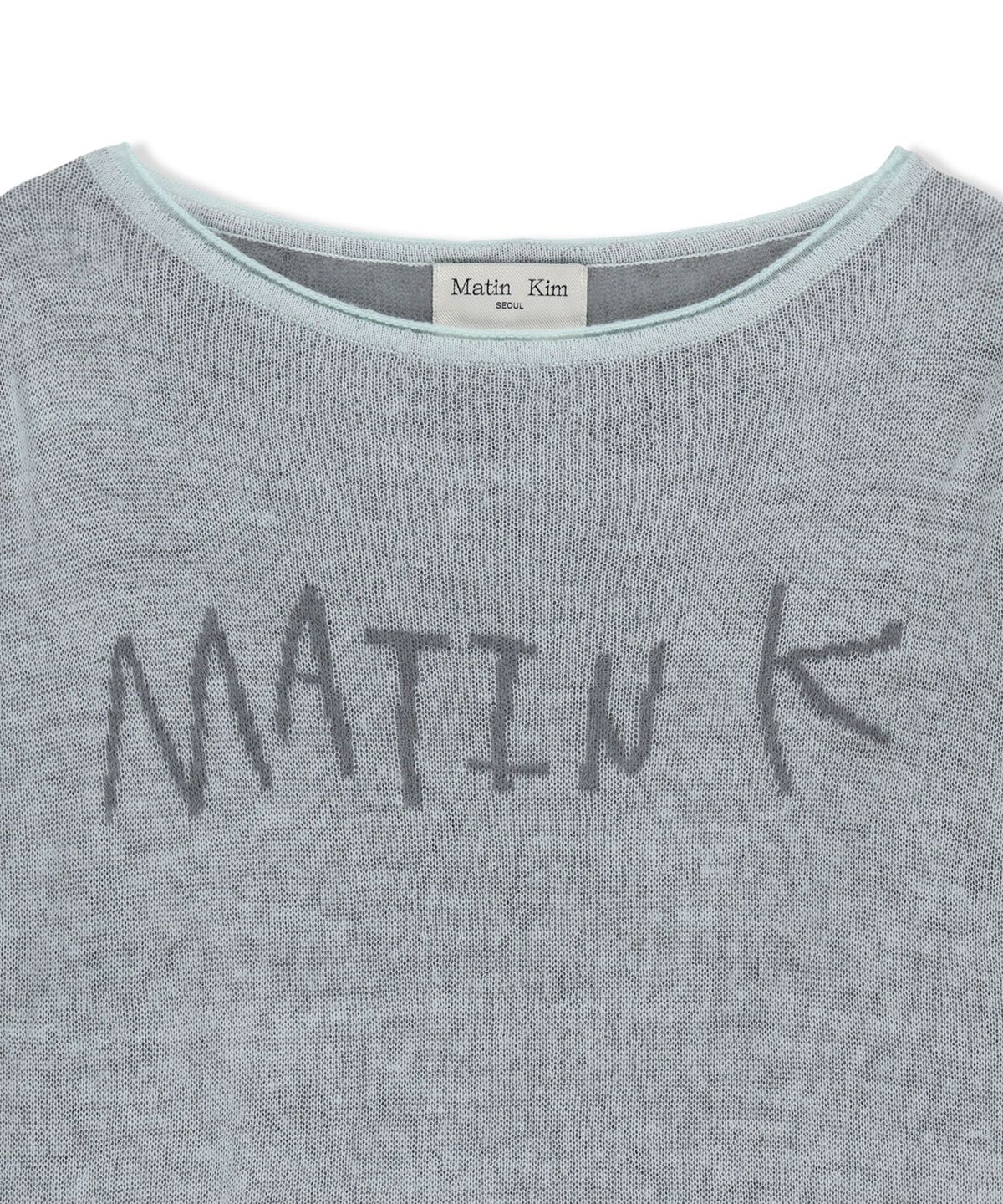 마뗑킴(MATIN KIM) MATIN DUAL TONE KNIT PULLOVER IN MINT