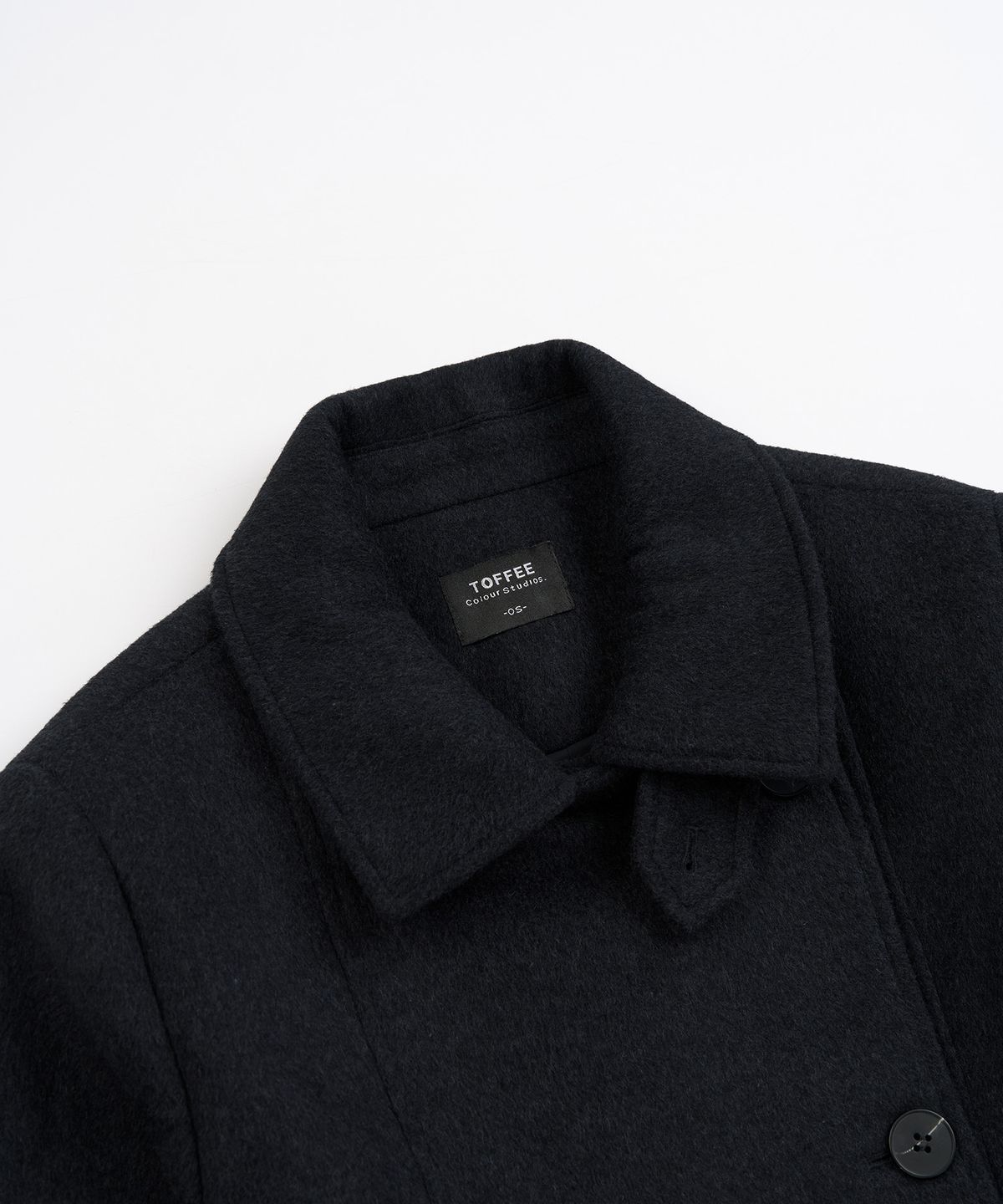토피 우먼(TOFFEE WOMEN) W 하이넥 더블 숏 코트 (NAVY)
